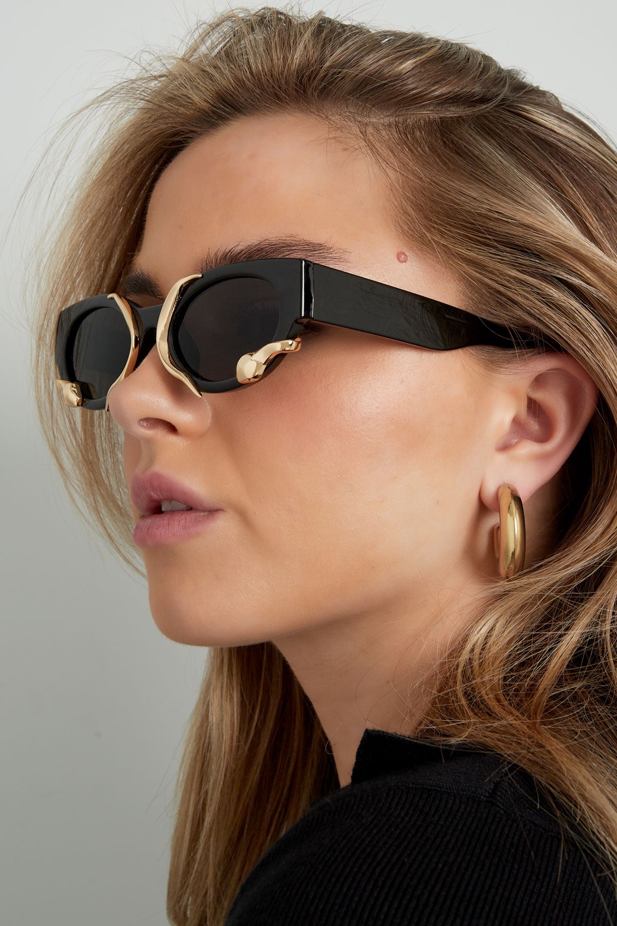 The Edit - Lilac Framed Snake Sunglasses