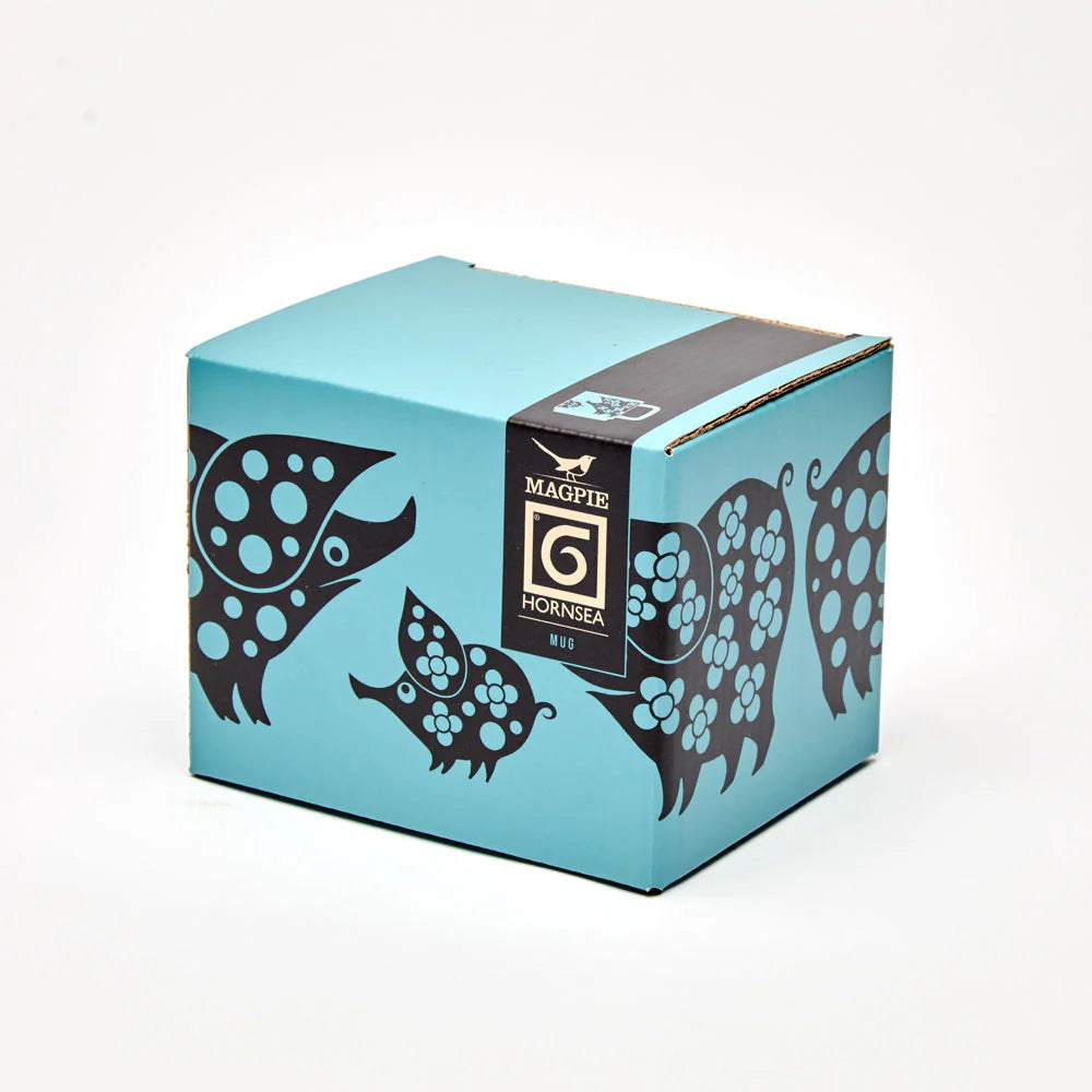 Magpie X Hornsea - Teal Piggie Family Mug