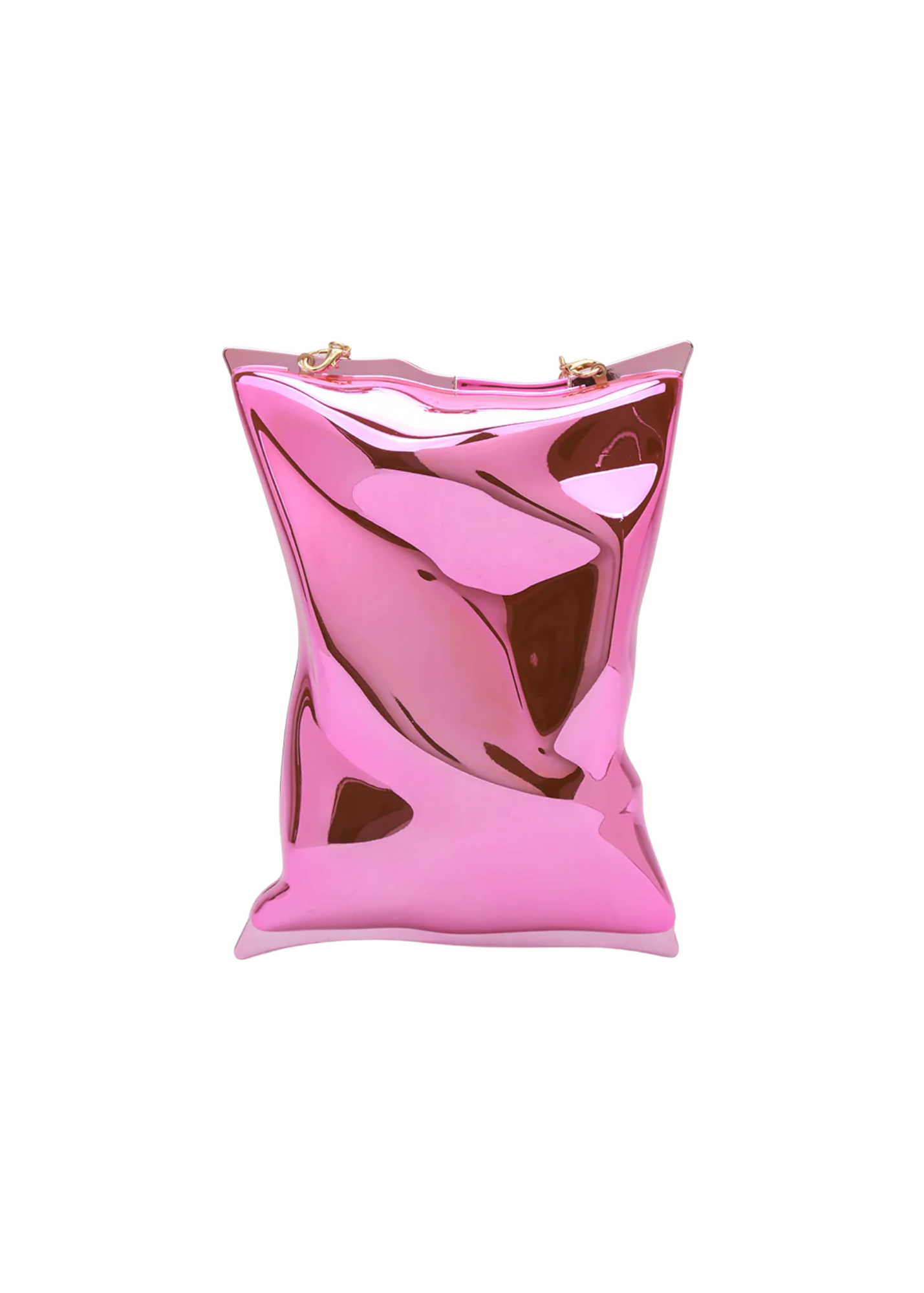 The Edit - Metallic Pink Hard Crinkle Bag