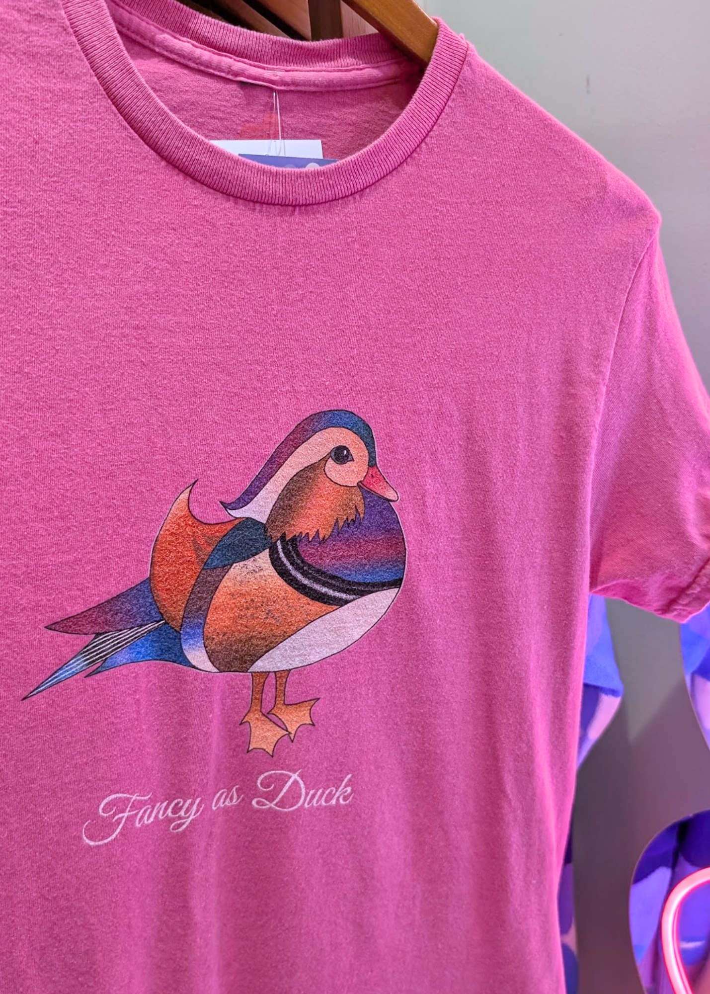 Home of Rainbows - Unisex Fancy as Duck Pink Tee
