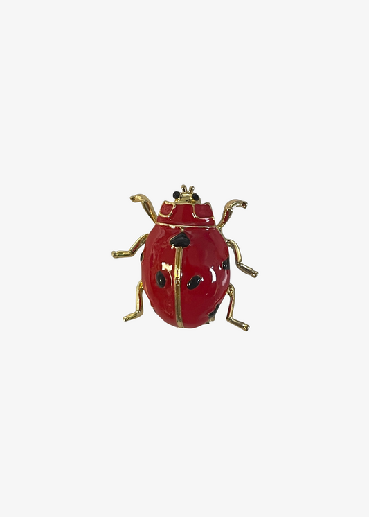The Edit - Red Enamel Ladybird Brooch