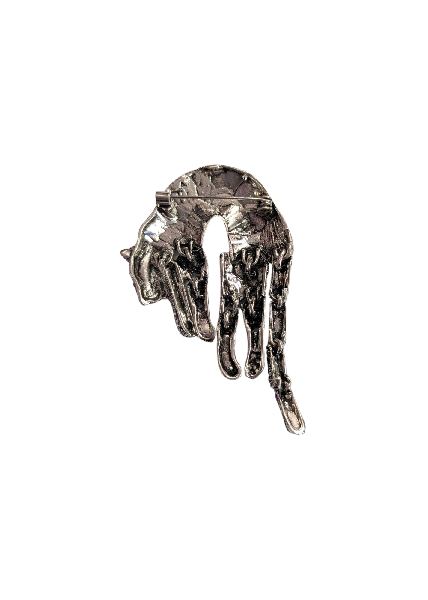 The Edit - Pink & Teal Articulated Tiger Brooch
