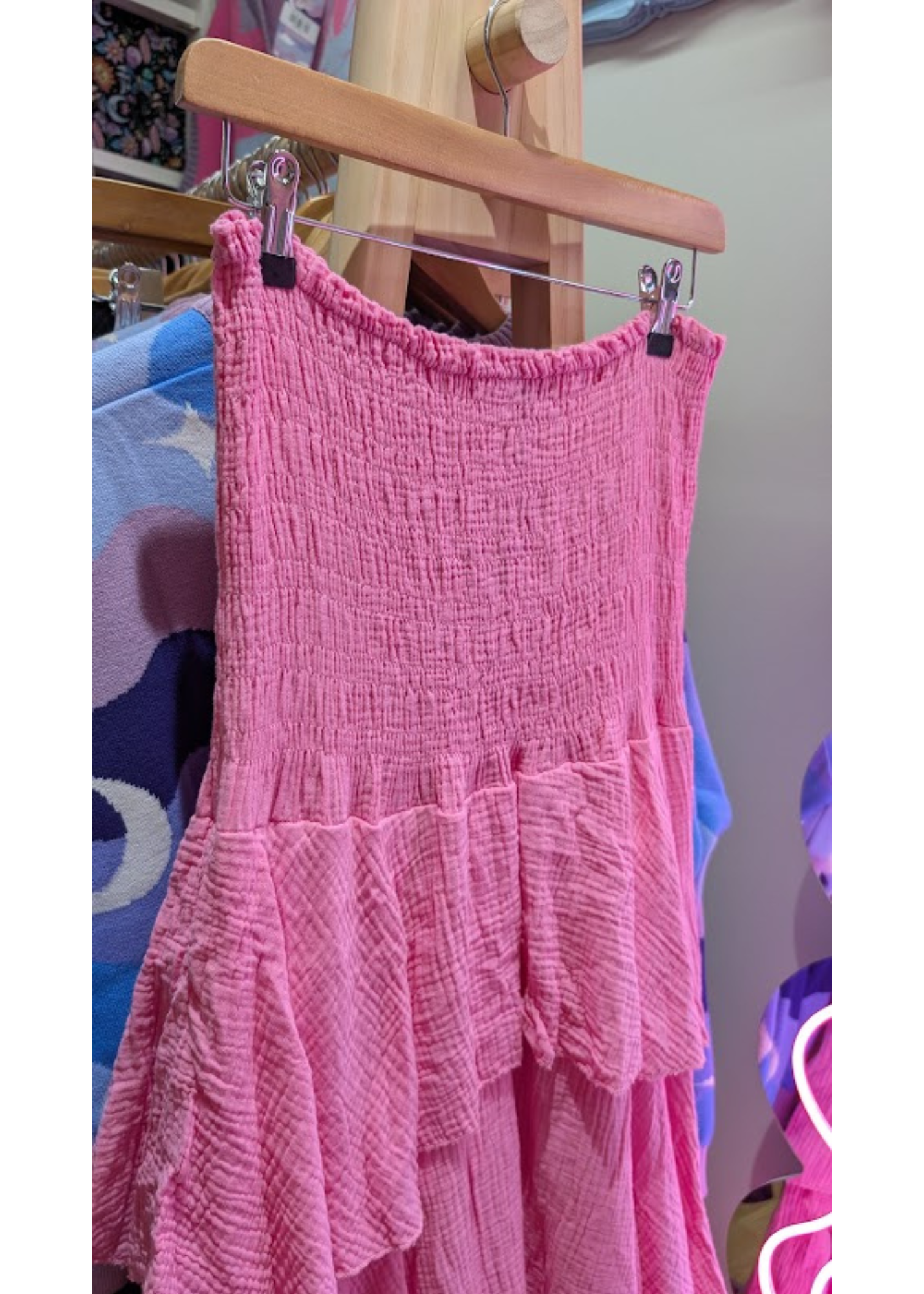 The Edit - Pink Strapless Rara Dress