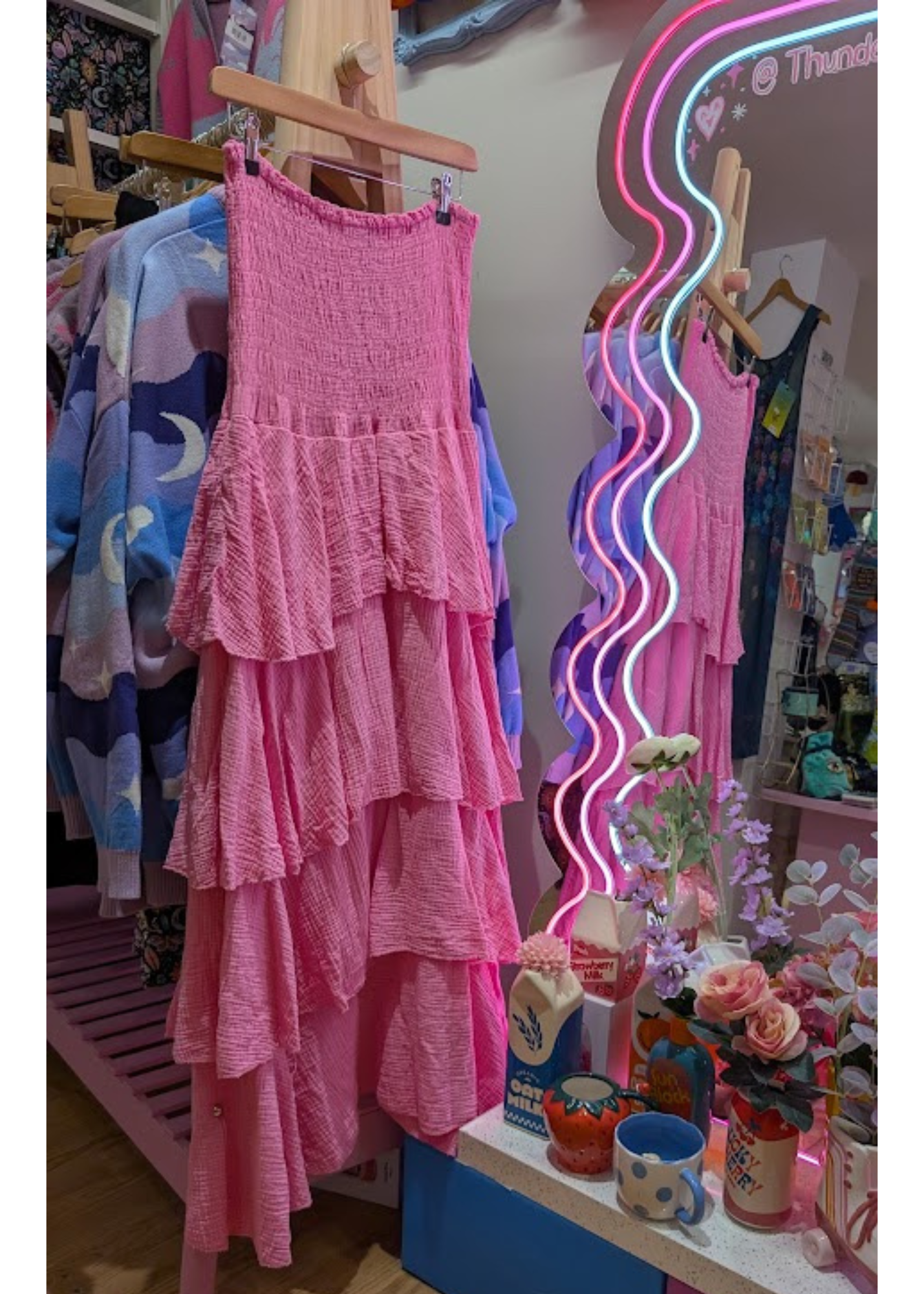 The Edit - Pink Strapless Rara Dress