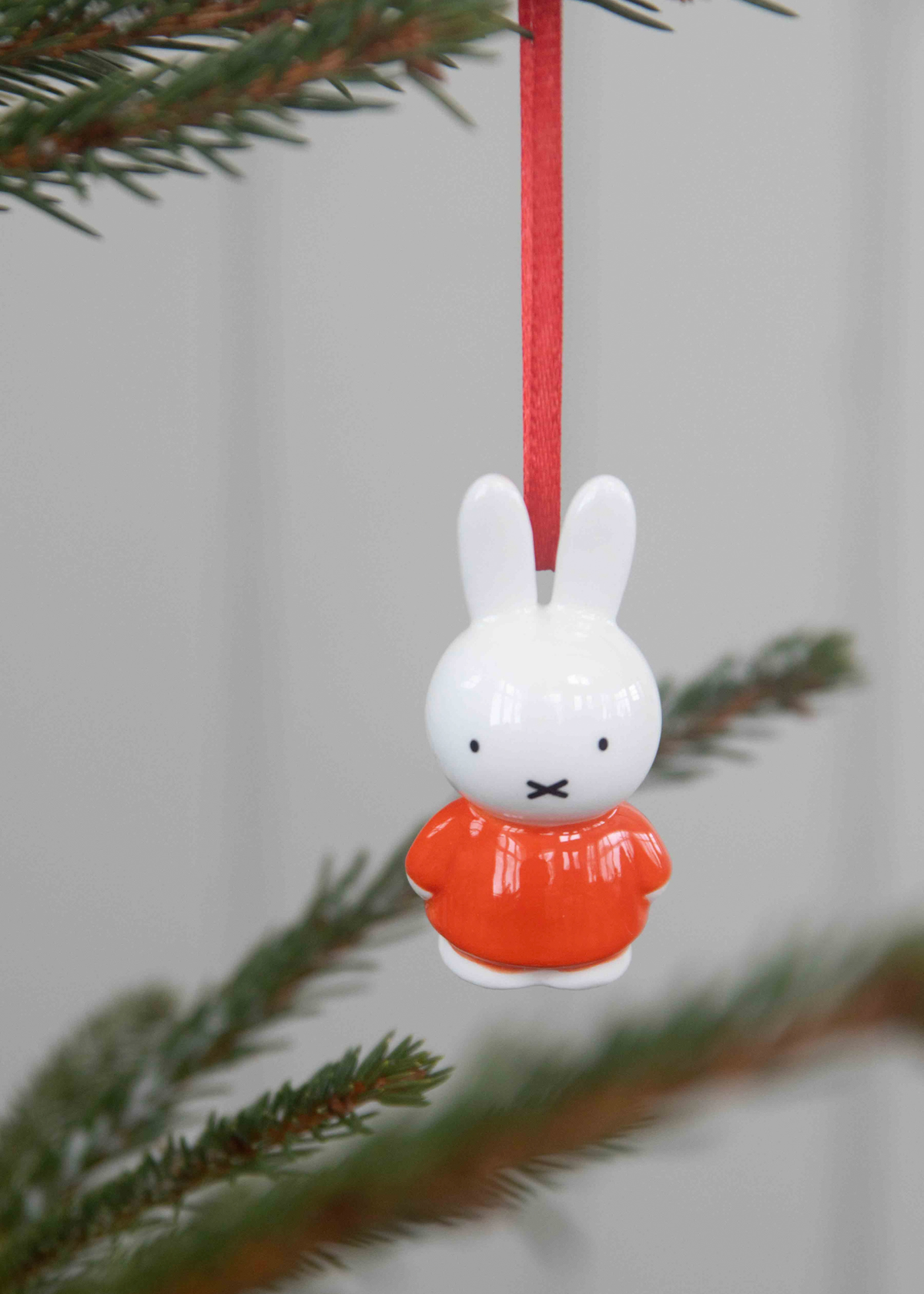 Miffy - Ceramic Red Dress Miffy Hanging Decoration