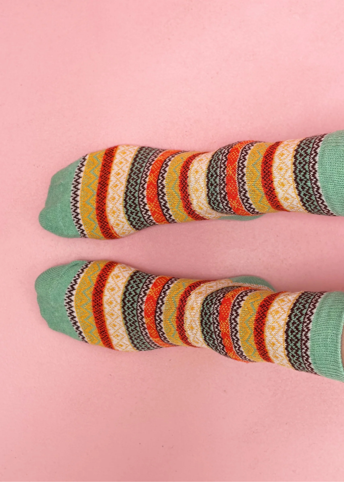 House of Disaster - Secret Garden Fox Fair Isle Socks