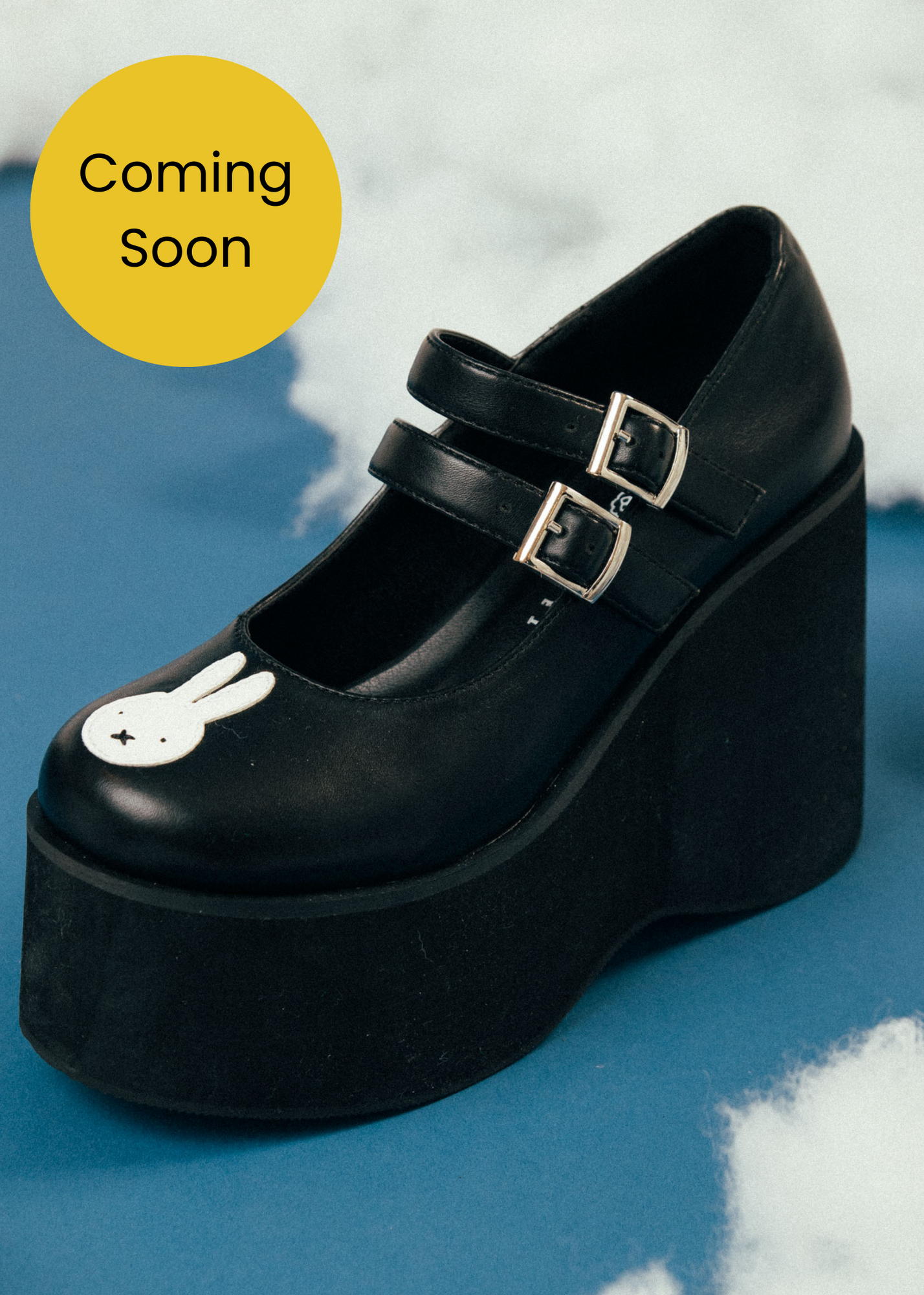 Miffy x Daisy Street Miffy Black Mary Jane Platform Heels