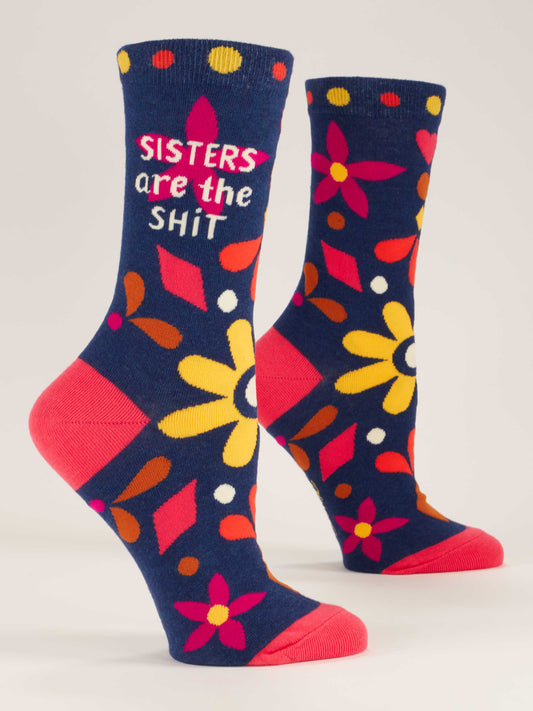 Blue Q - Sisters Are The S**t Crew Socks