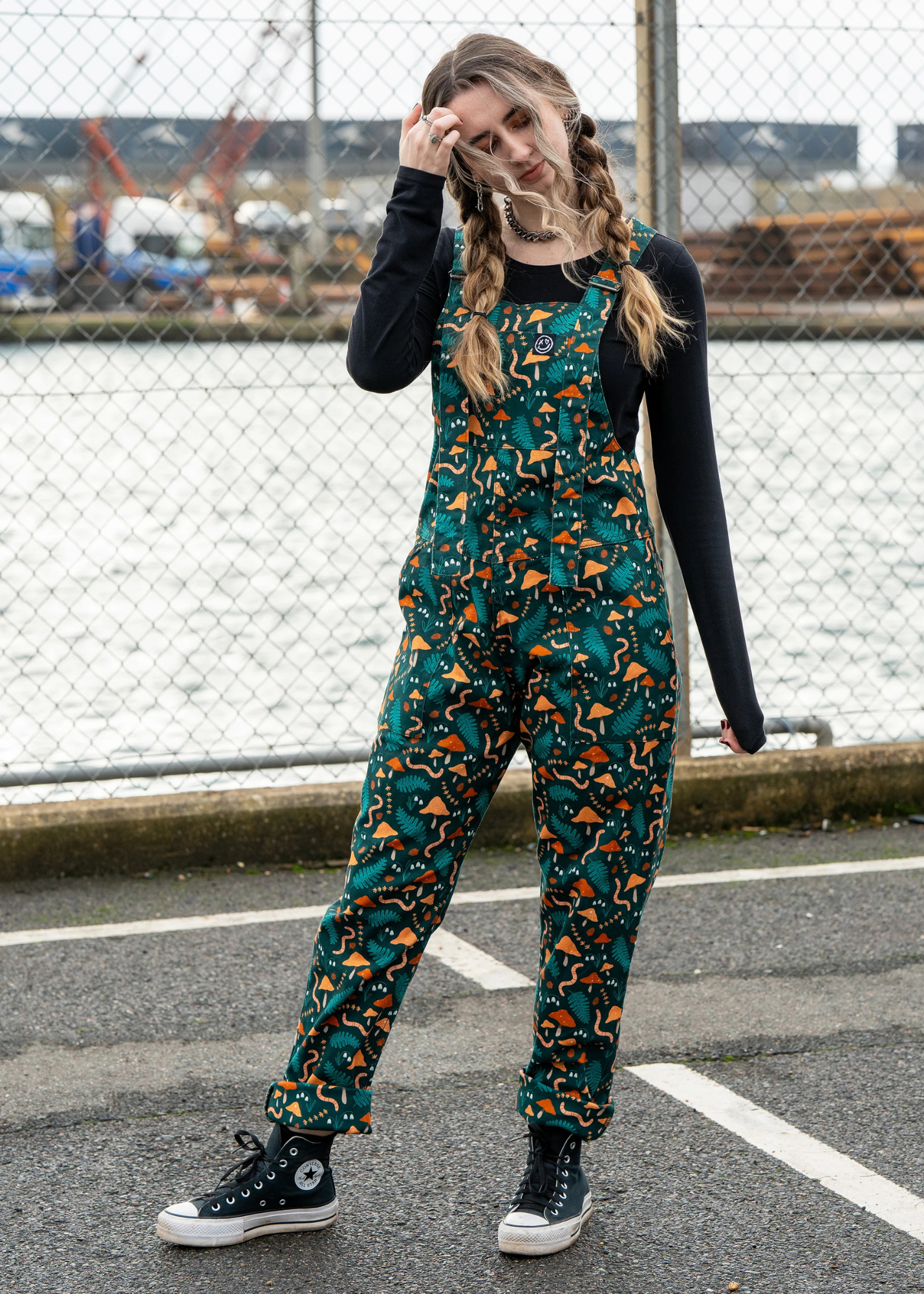 Rebel Romance x Clare Lewis Earthy Eden Stretch Dungarees