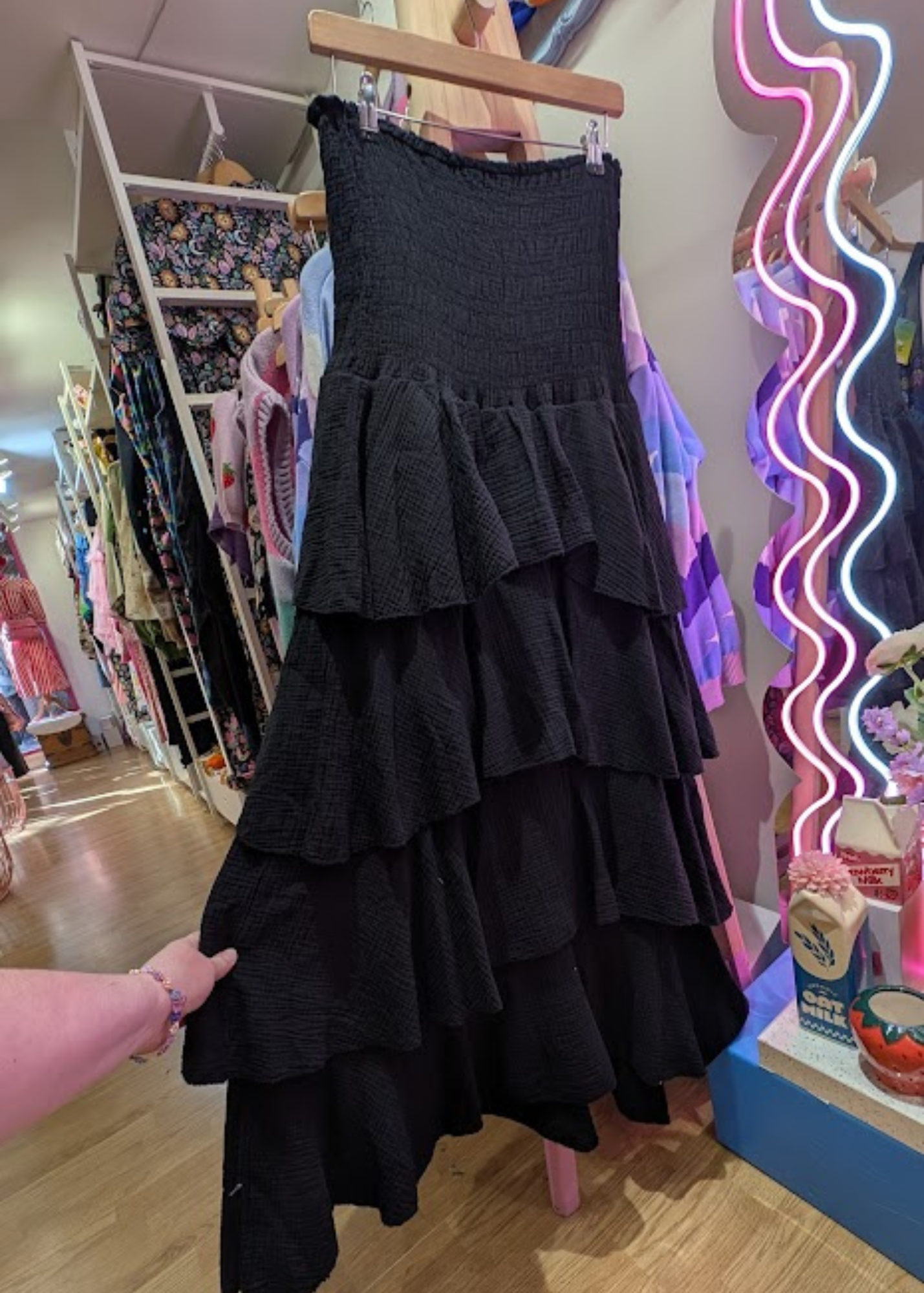 The Edit - Black Strapless Rara Dress