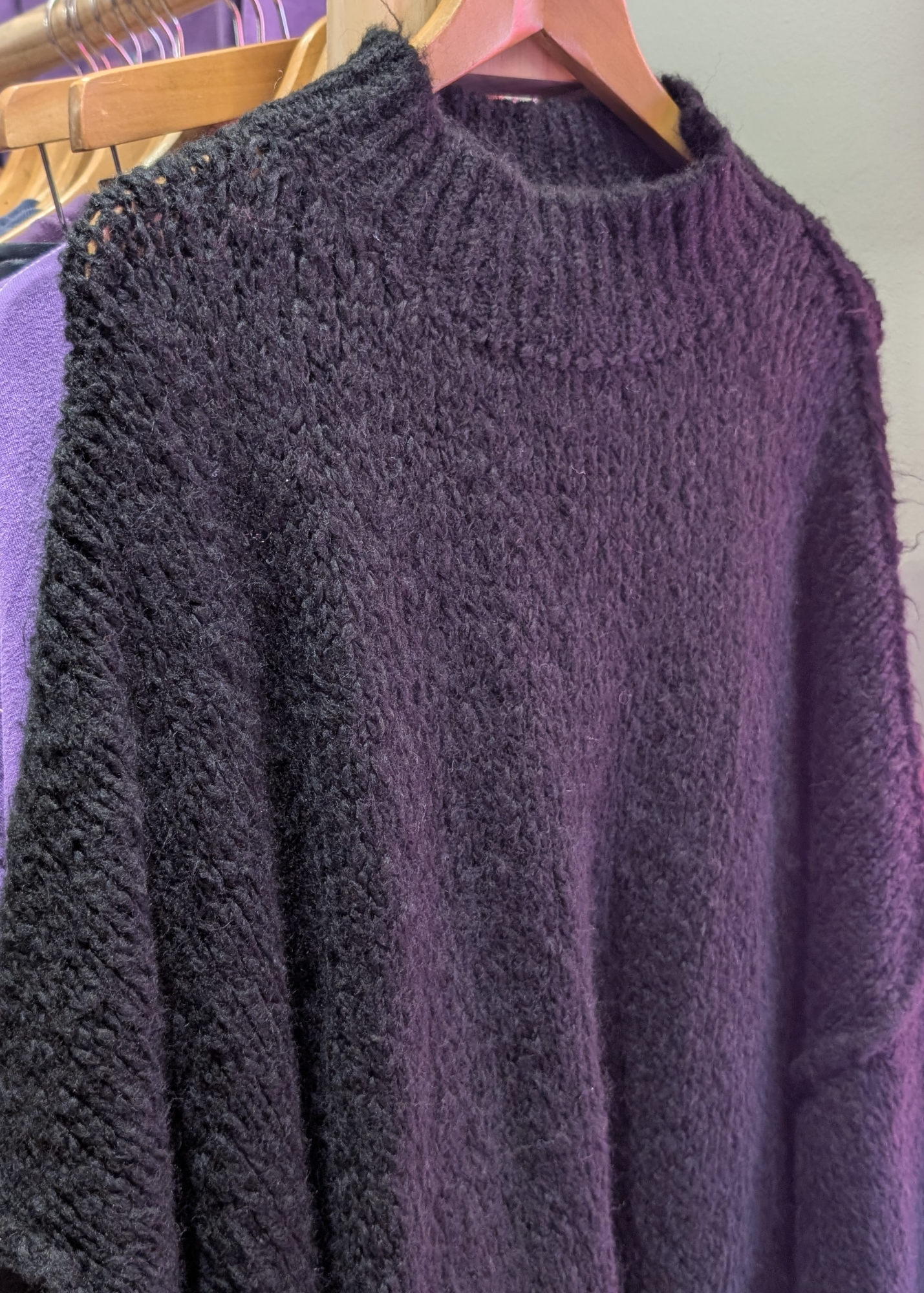 The Edit - Black Oversized Knit Jumper