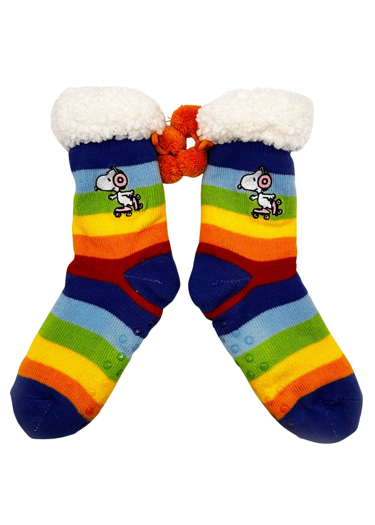 House of Disaster - Peanuts Rainbow Slipper Socks
