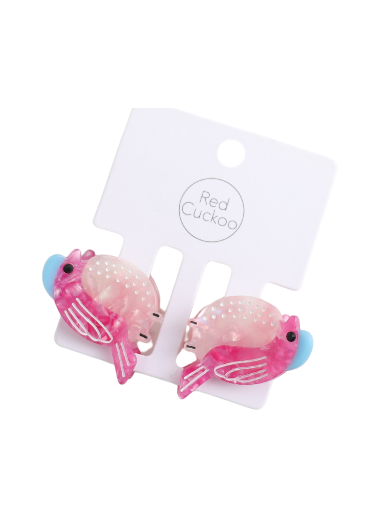 The Edit - Pink Bird Hair Claw Clip Duo