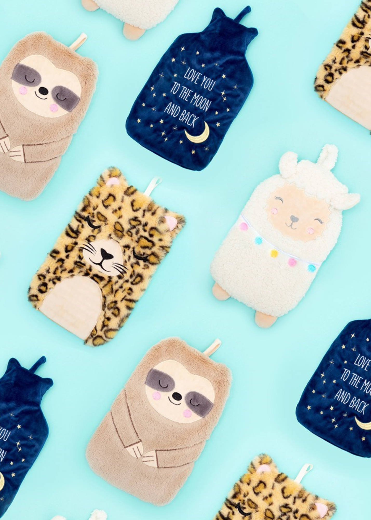 Sass & Belle - Fluffy Leopard Cat Hot Water Bottle