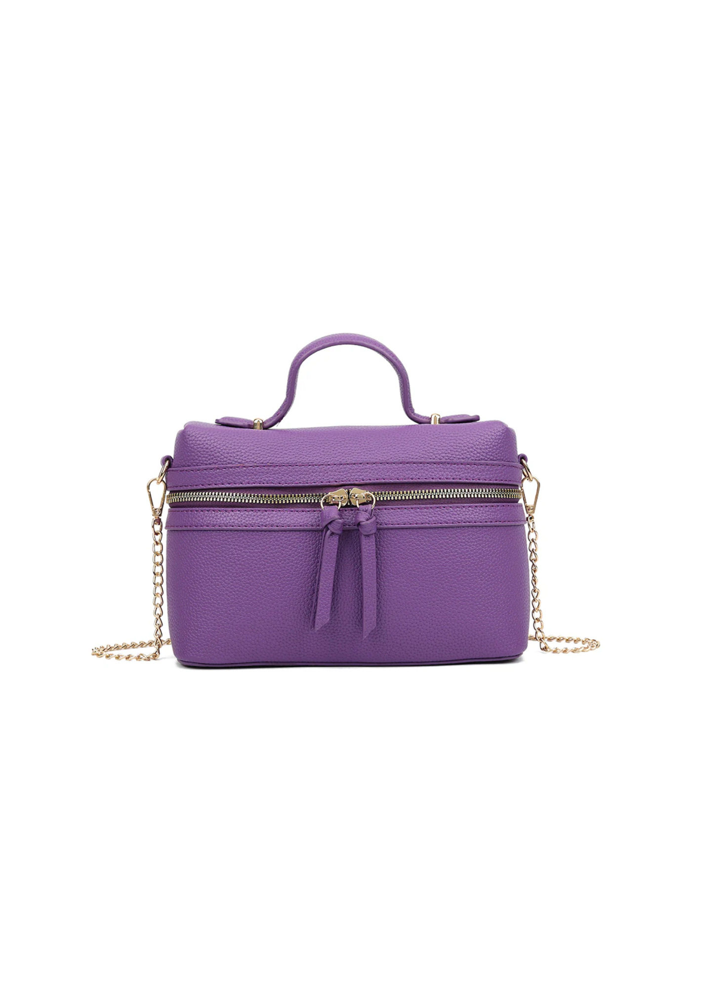The Edit - Rich Purple Zip Box Bag