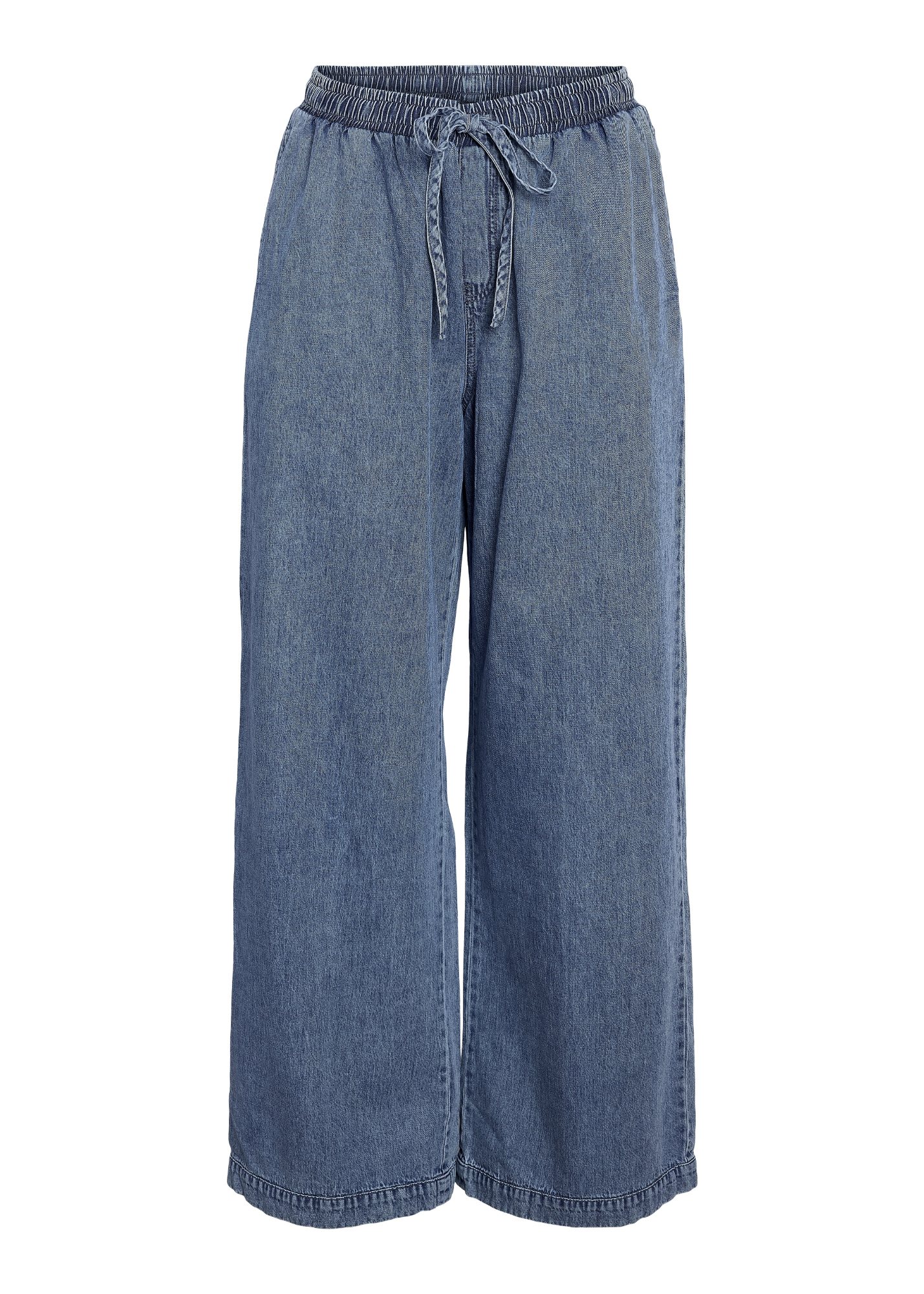 Noisy May - Wide Leg Blue Denim Trousers