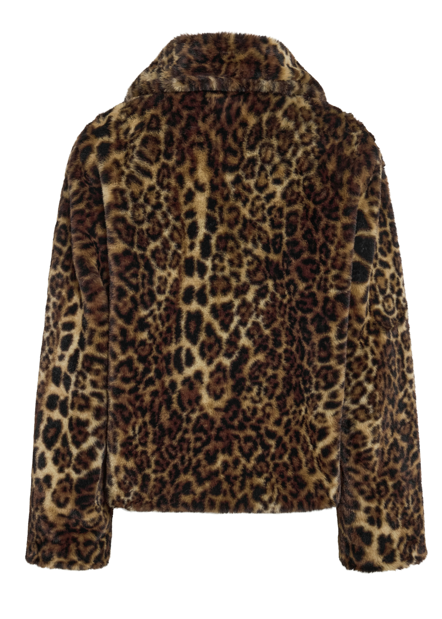 Noisy May - Fluffy Leopard Print Jacket