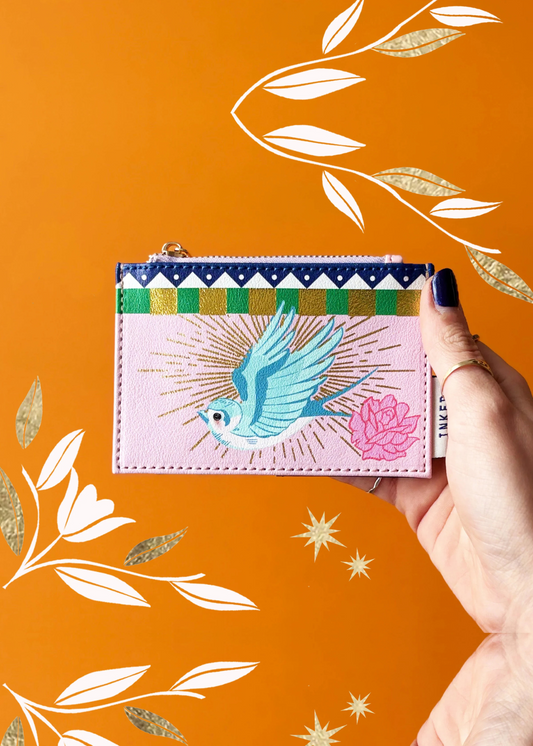 House of Disaster - Inked Bird Zip Purse