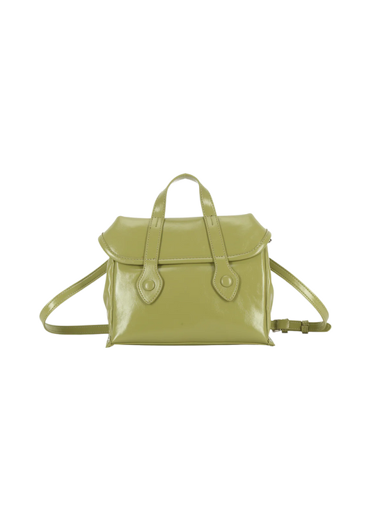 The Edit - Pistachio Green Patent Faux Leather Handbag