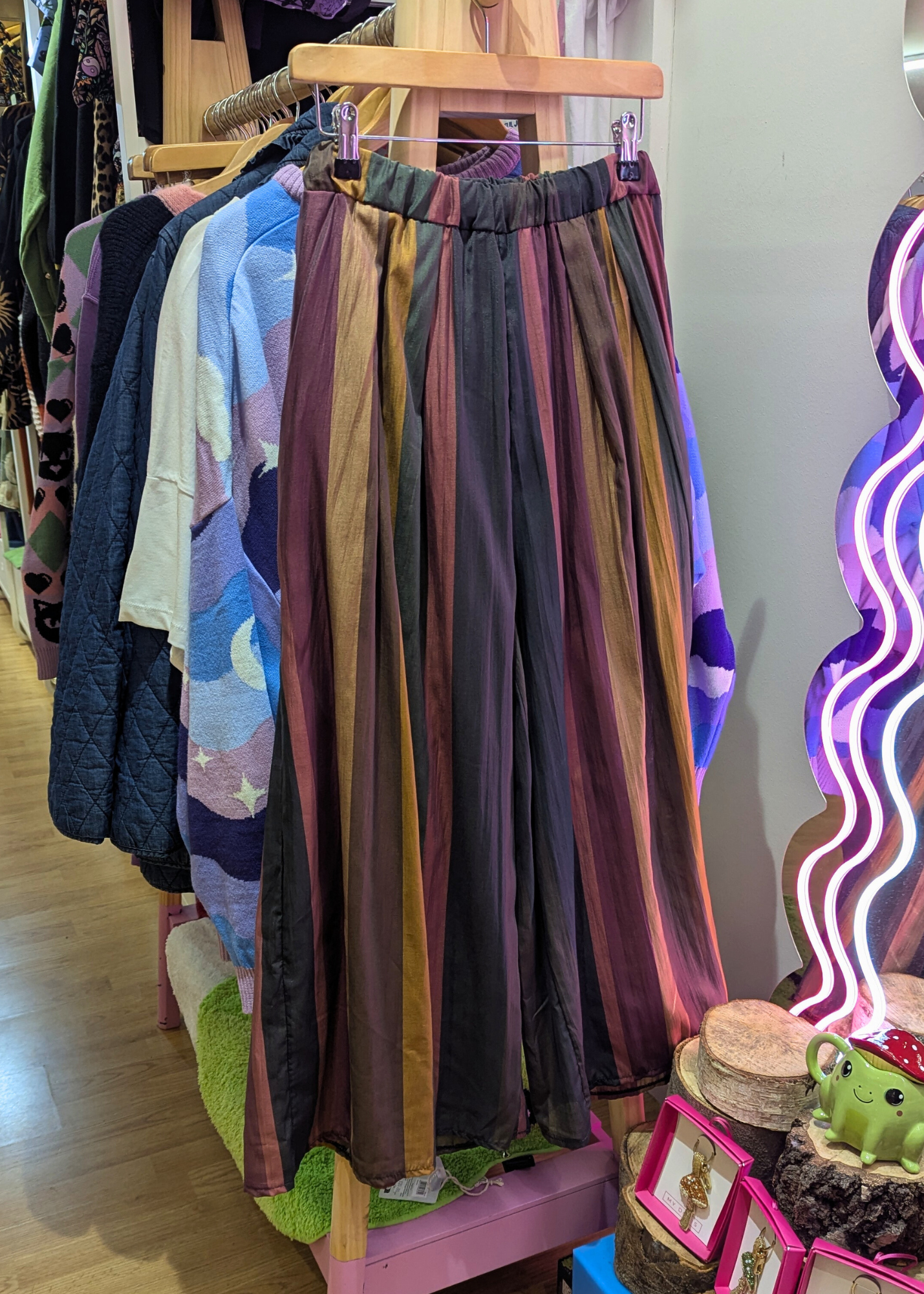 The Edit - Colourful Vertical Stripe Trousers