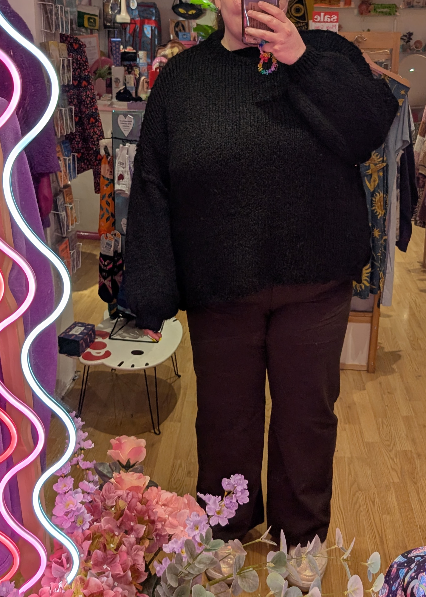 The Edit - Black Oversized Knit Jumper