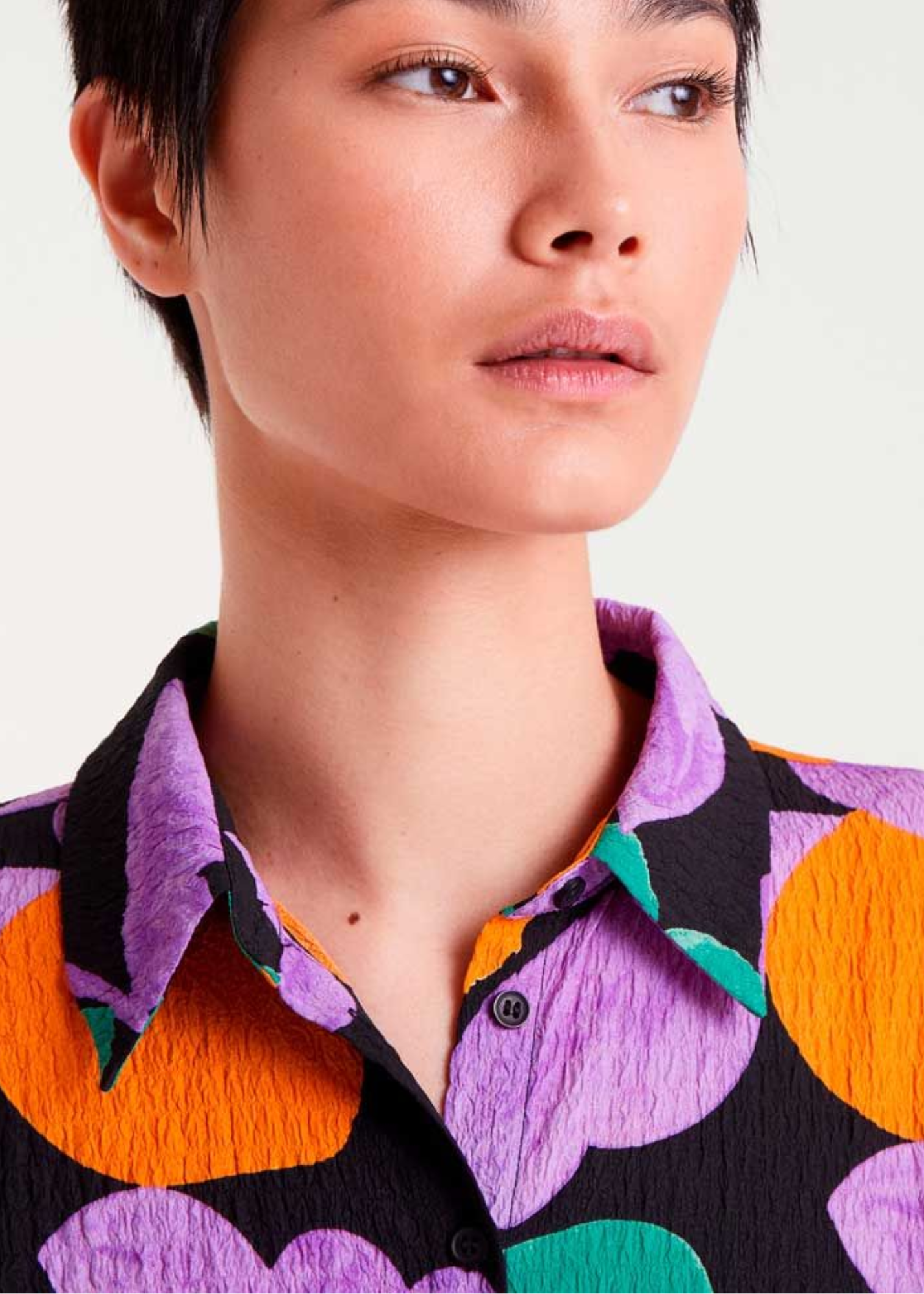 Compañia Fantastica - Retro Apricot Print Shirt