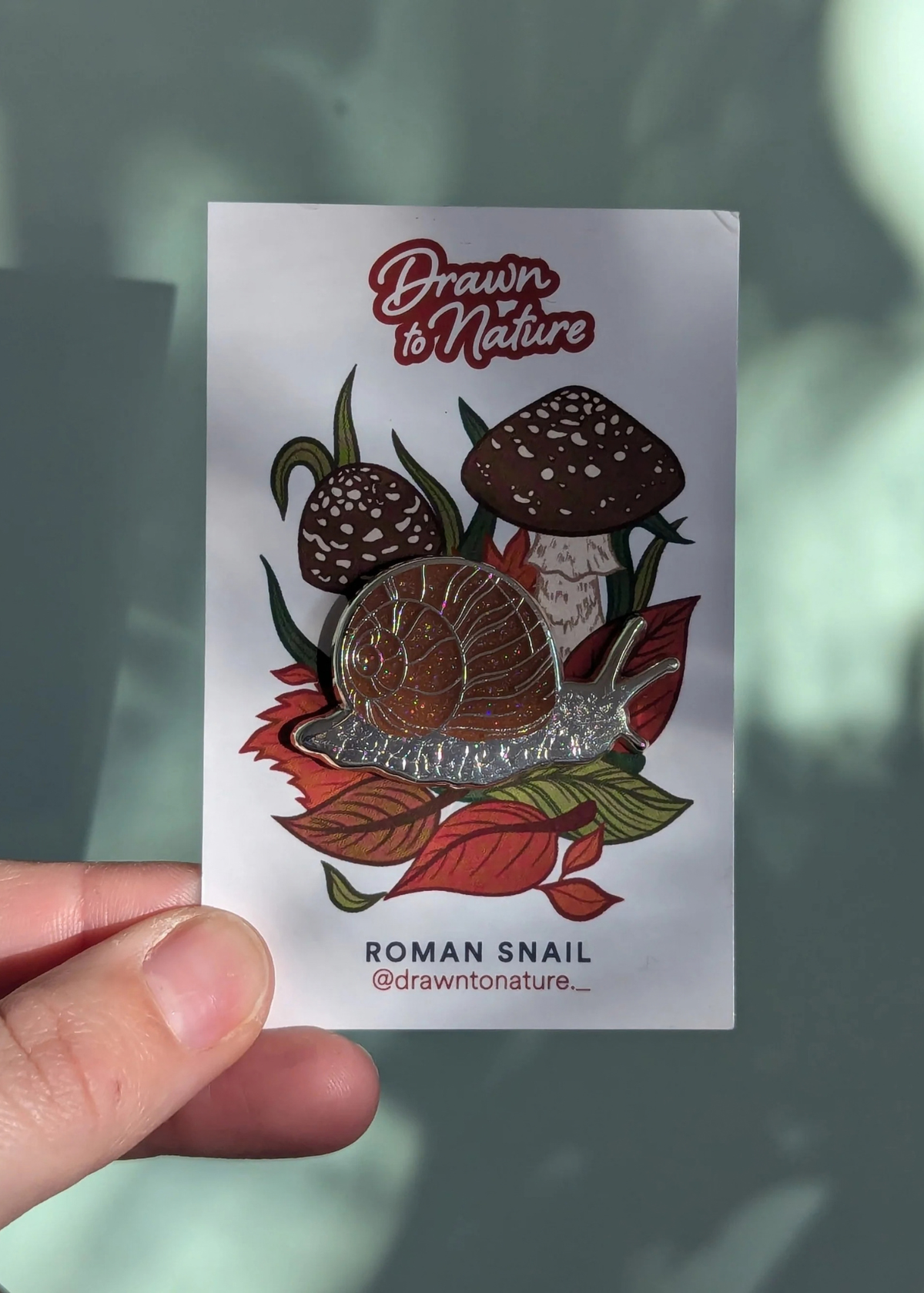Drawn to Nature - Snail Enamel Pin