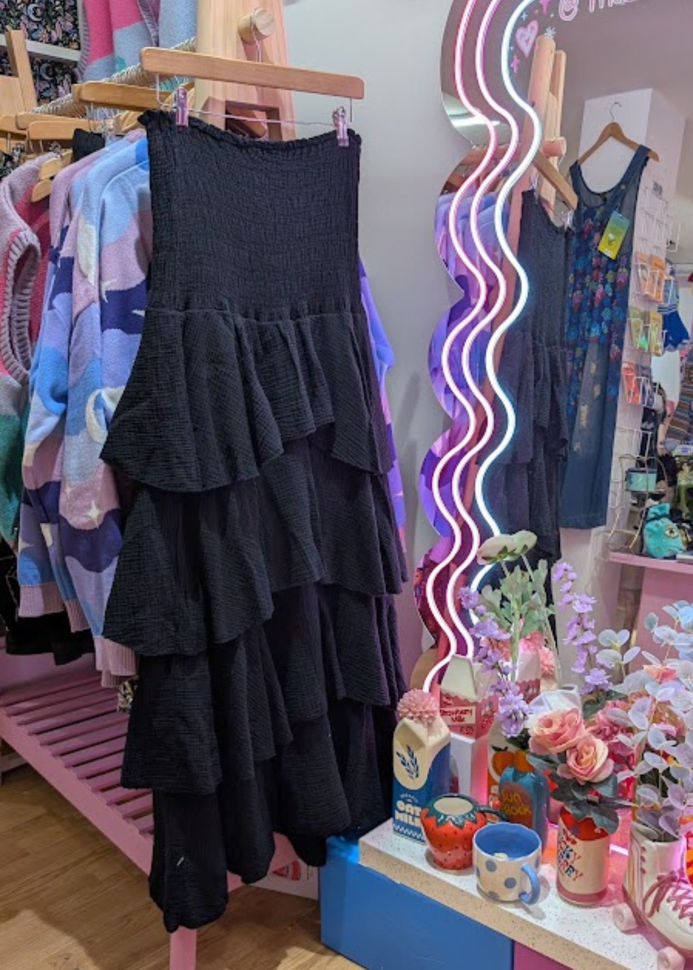 The Edit - Black Strapless Rara Dress