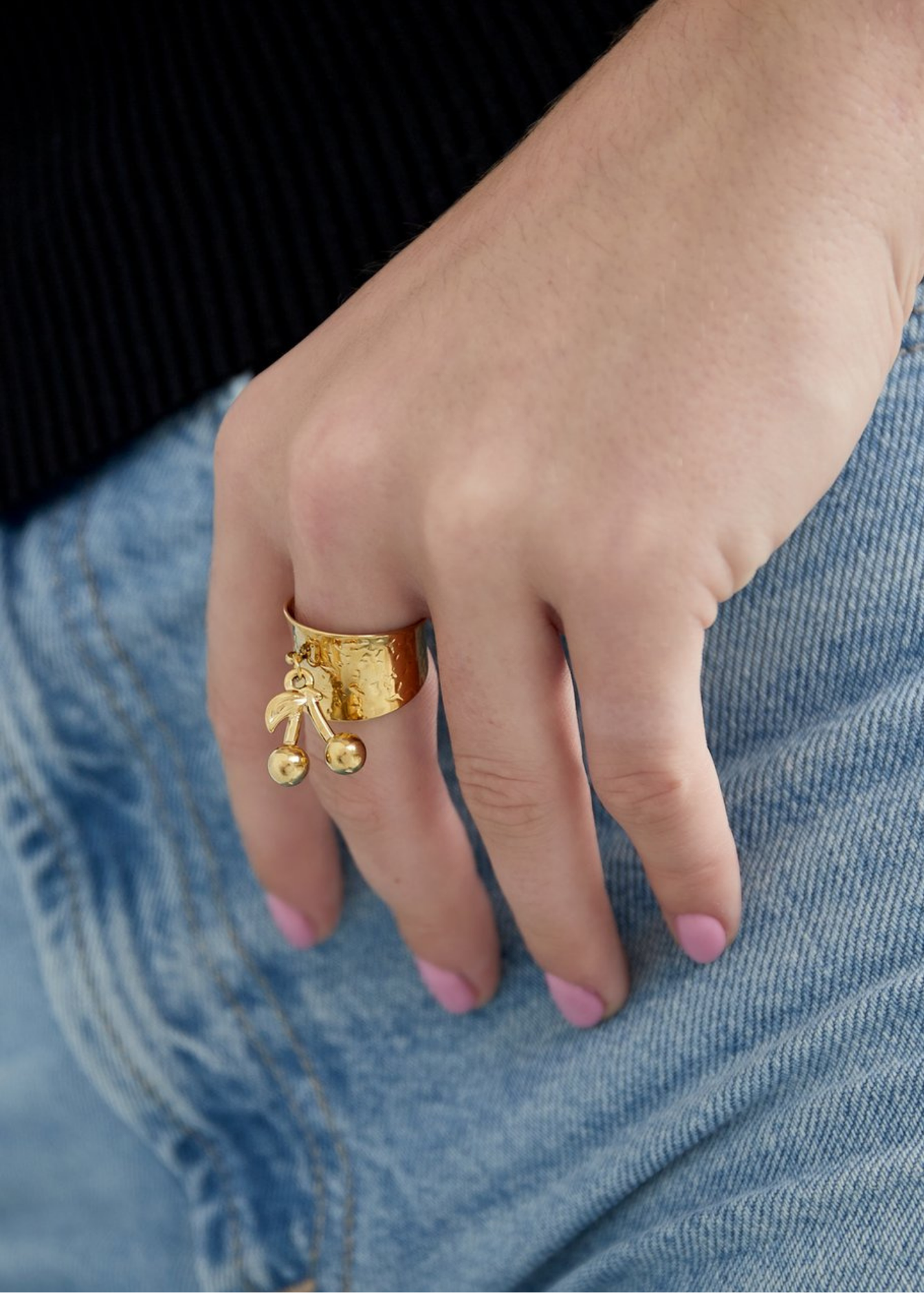 The Edit - Sweet Cherry Ring in Silver