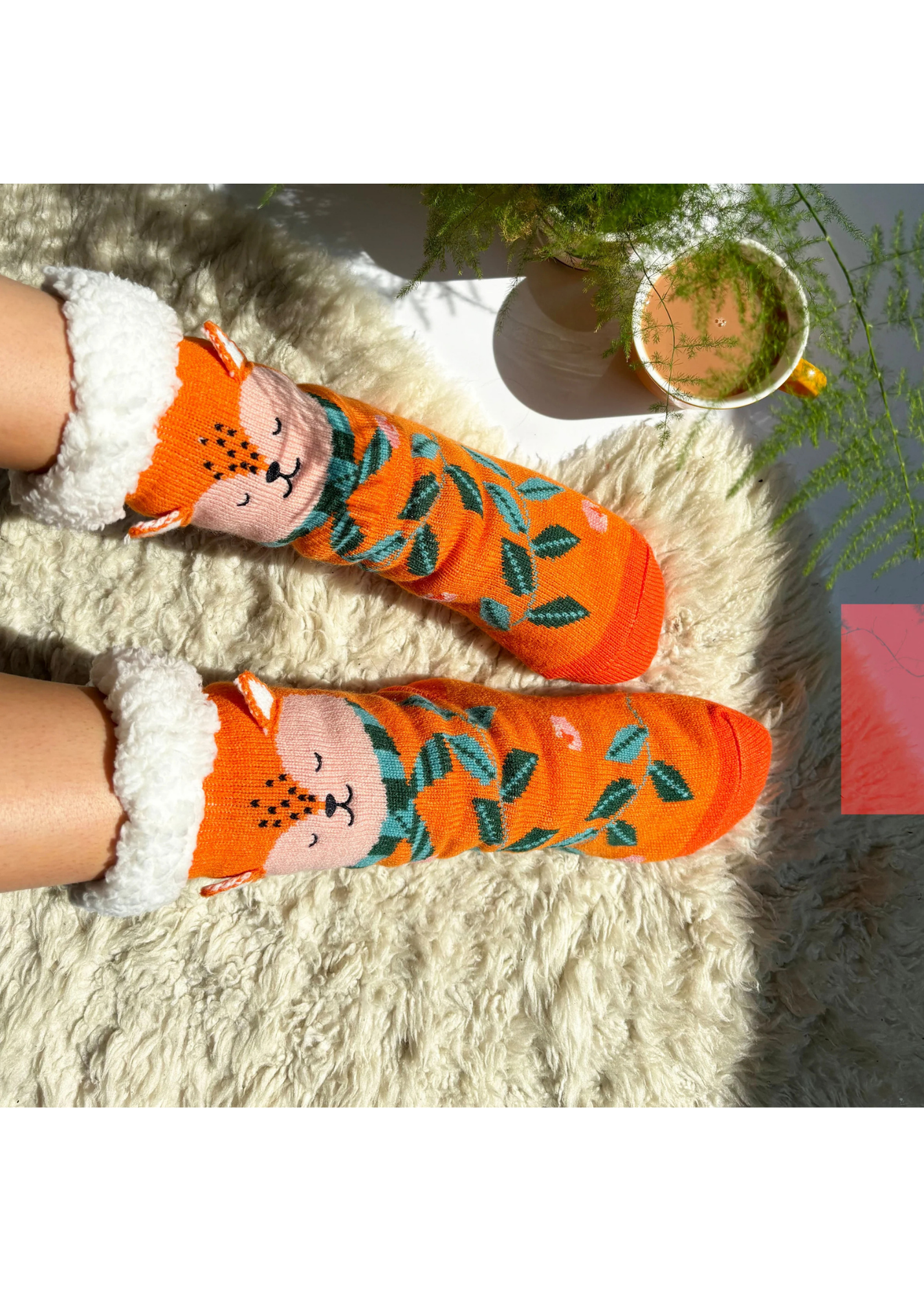 House of Disaster - Secret Garden Fox Slipper Socks