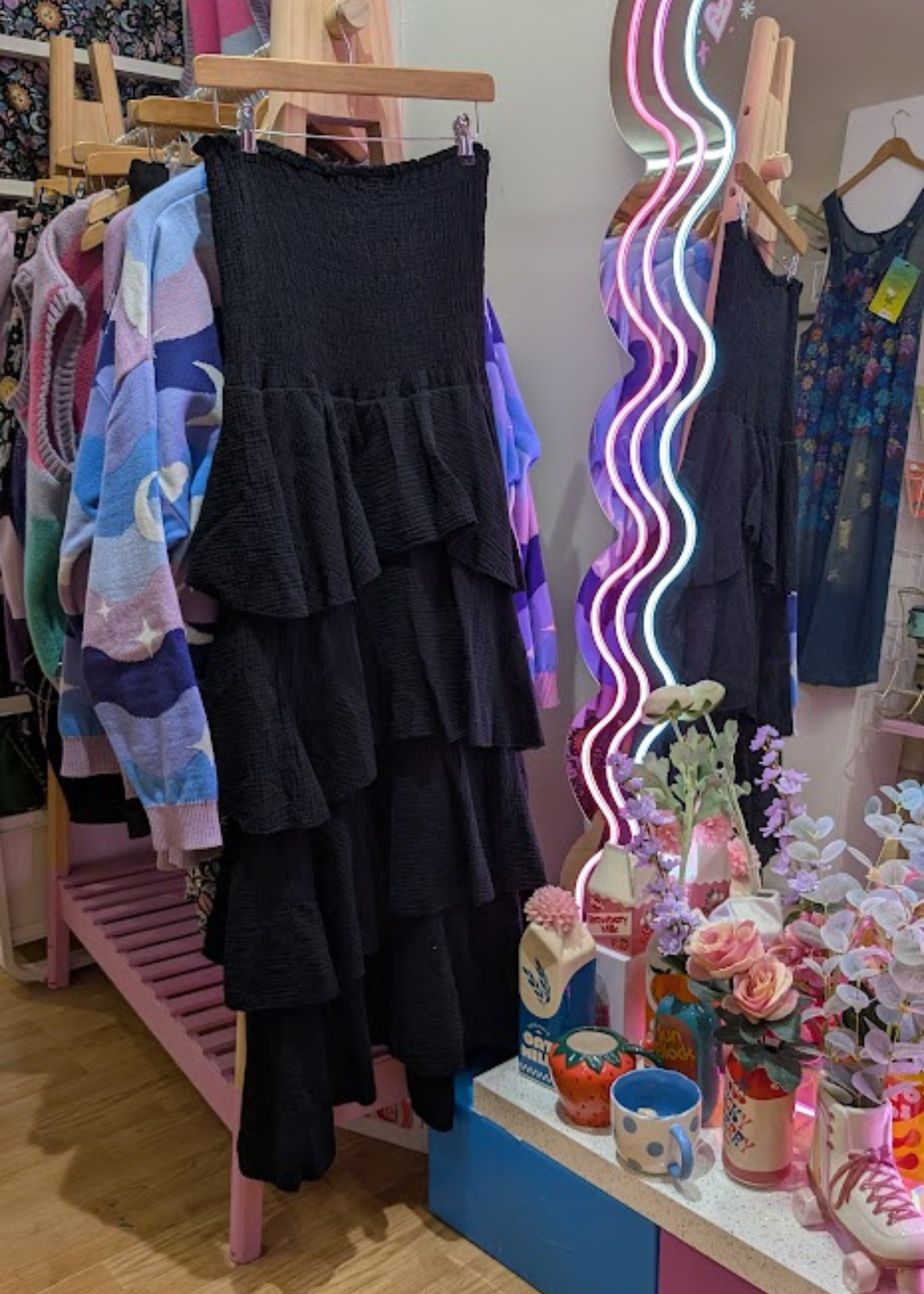 The Edit - Black Strapless Rara Dress