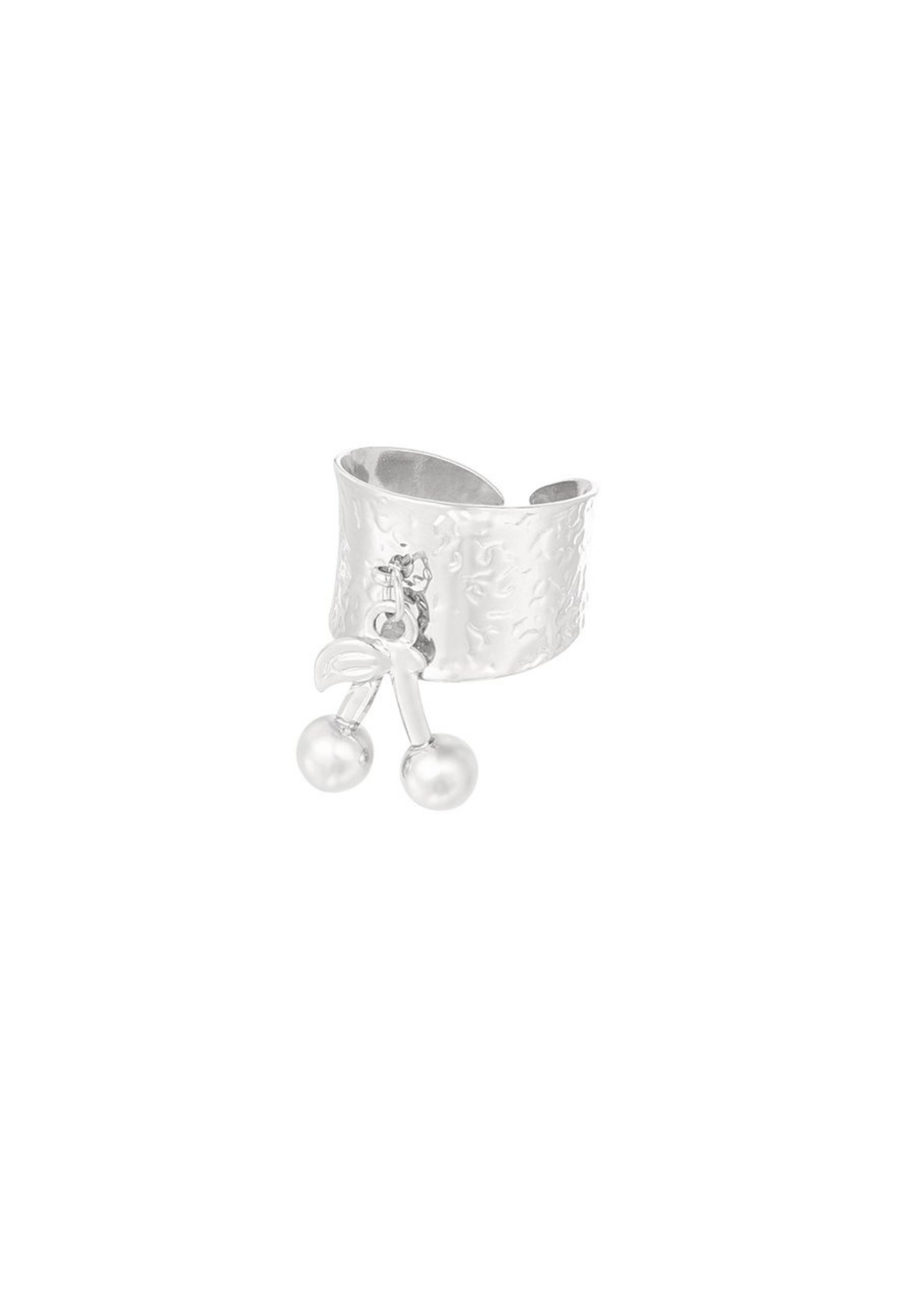 The Edit - Sweet Cherry Ring in Silver