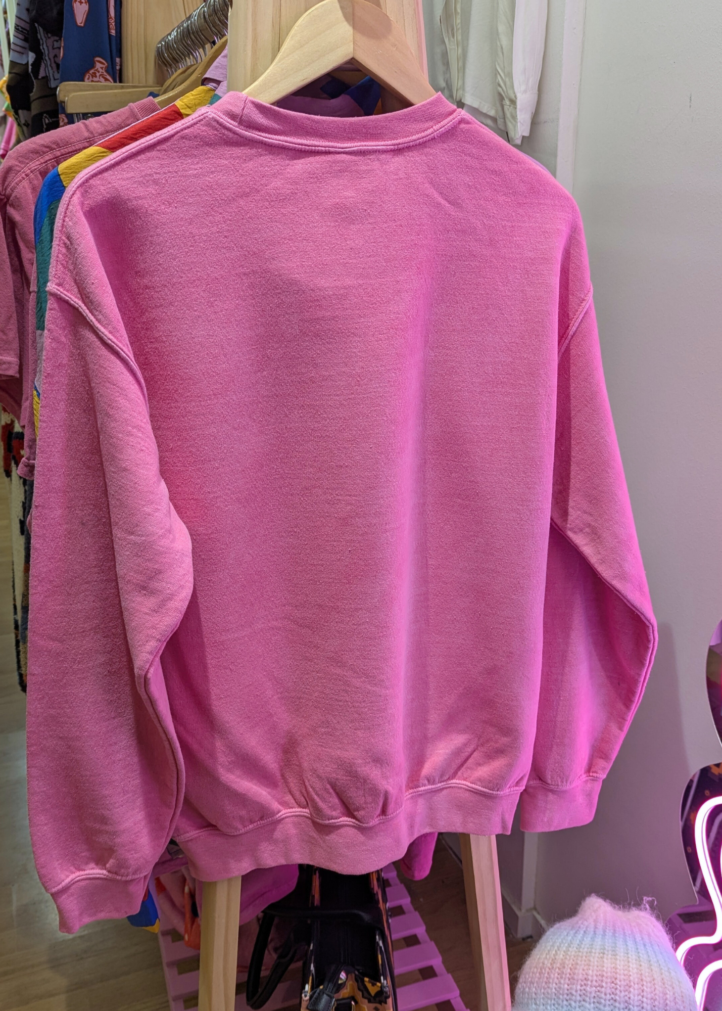 Daisy Street - Pink Chronically Busy Bear Sweater