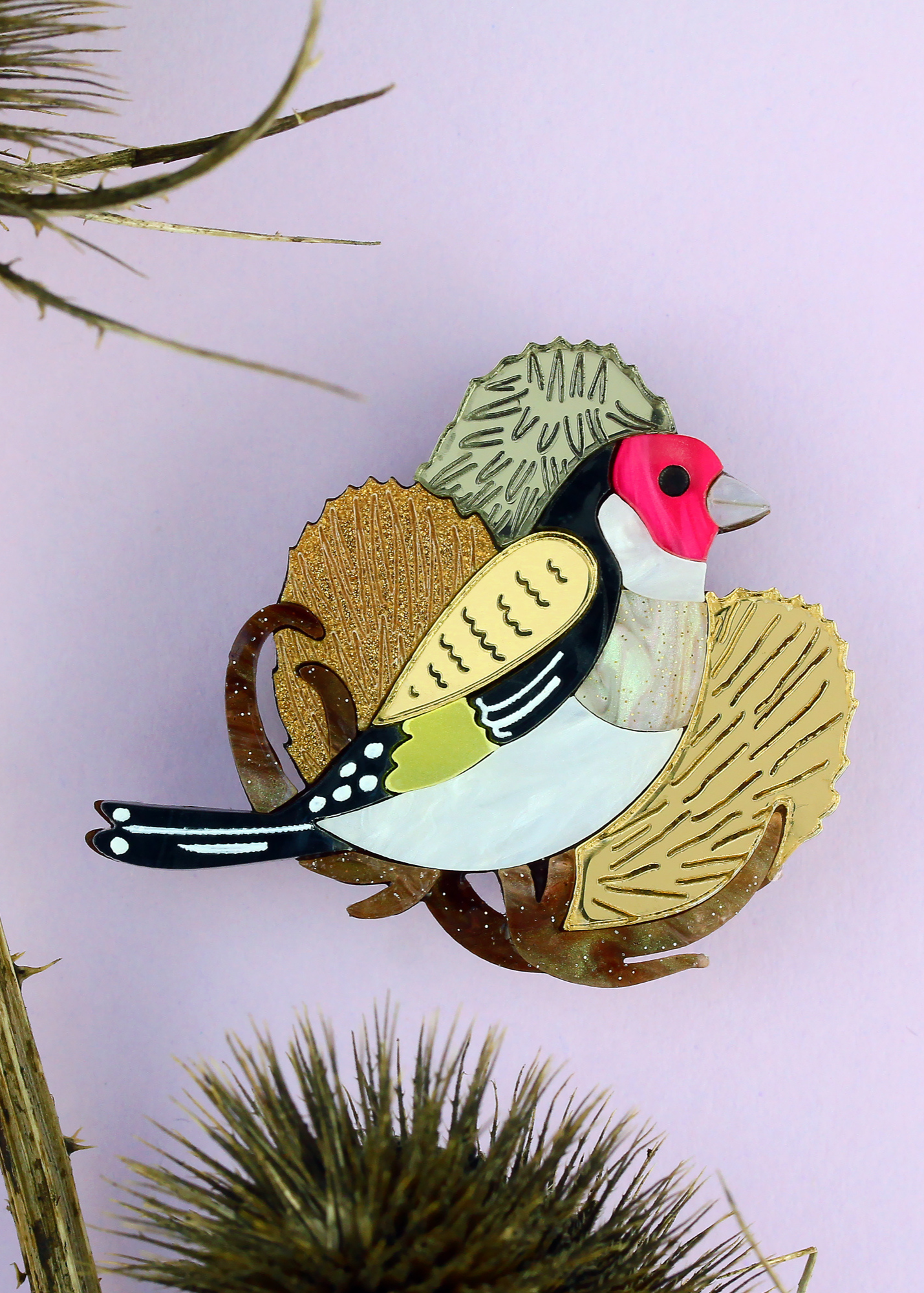 Little Moose - Goldfinch Brooch