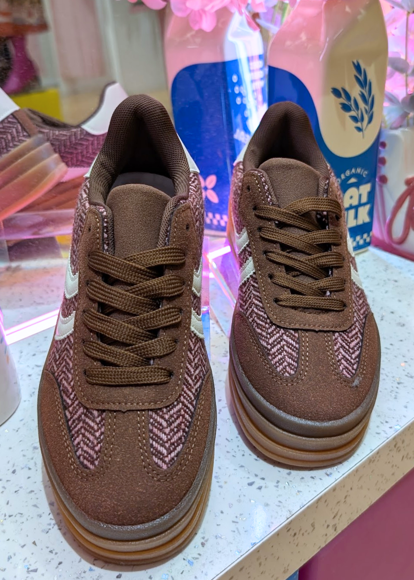 The Edit - Maroon Platform Trainers