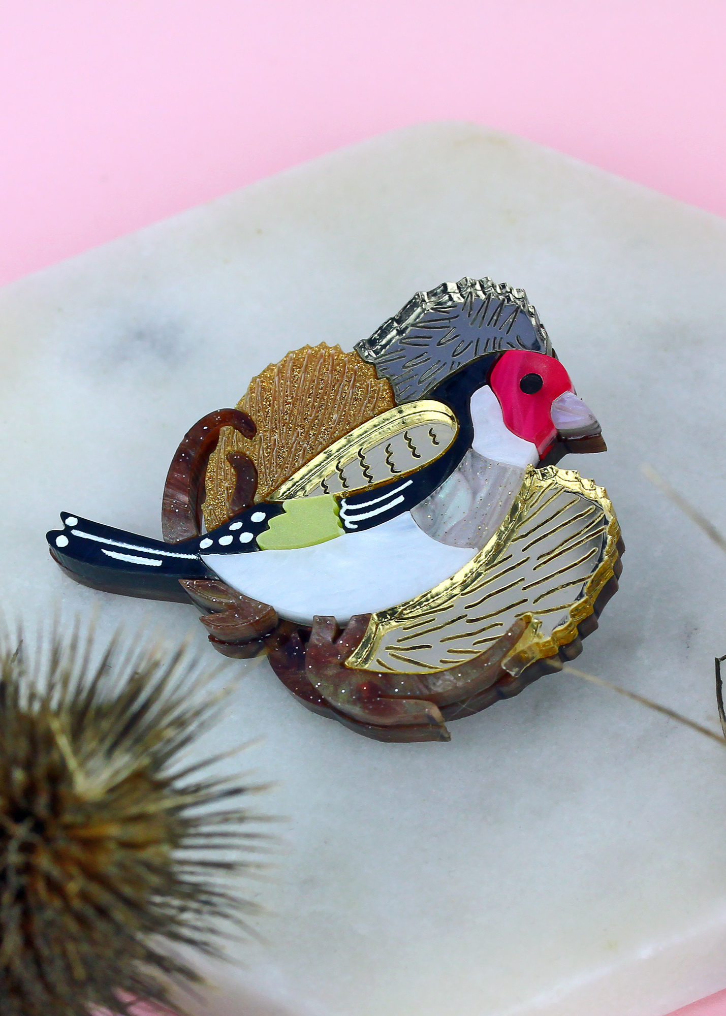 Little Moose - Goldfinch Brooch