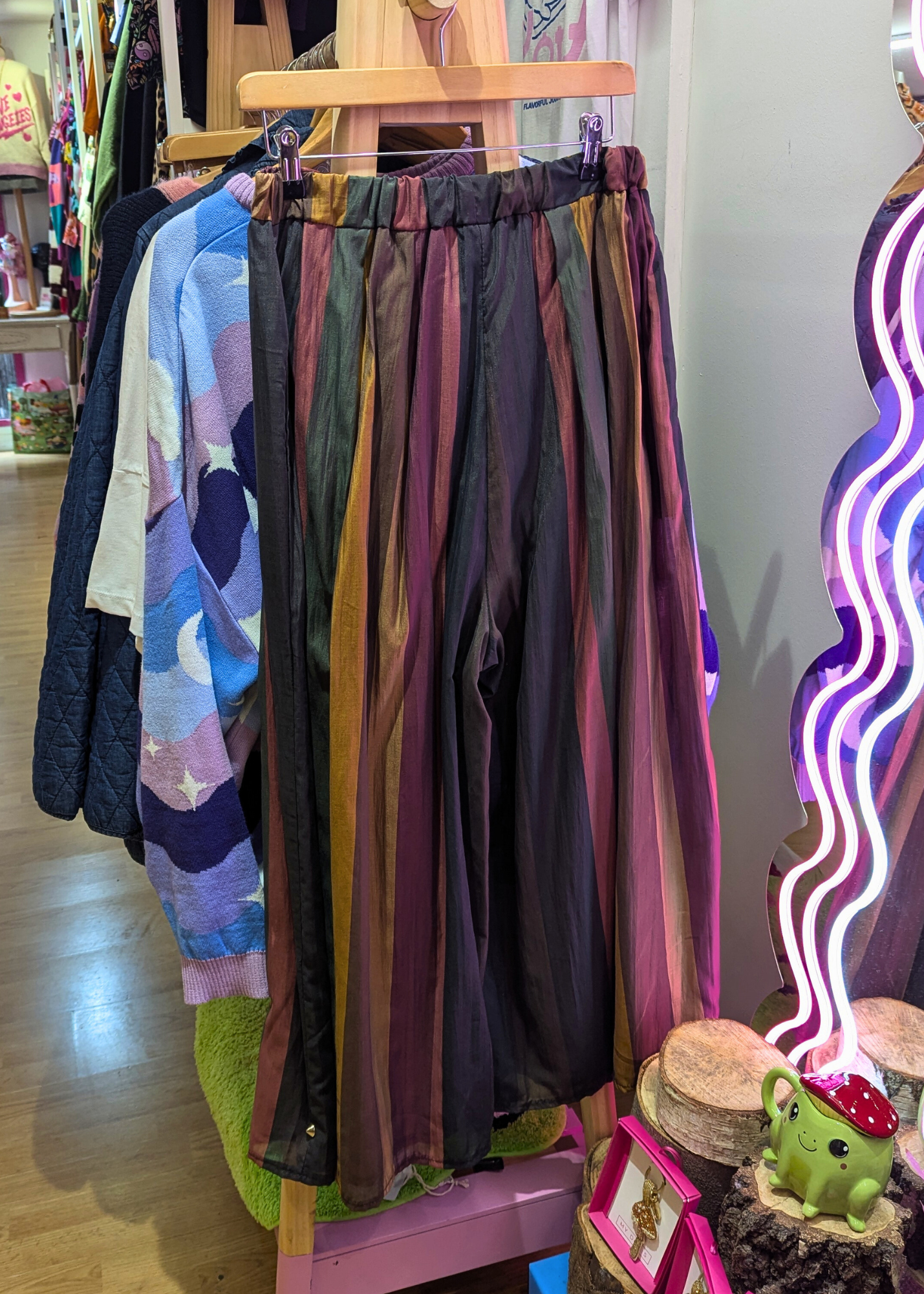 The Edit - Colourful Vertical Stripe Trousers