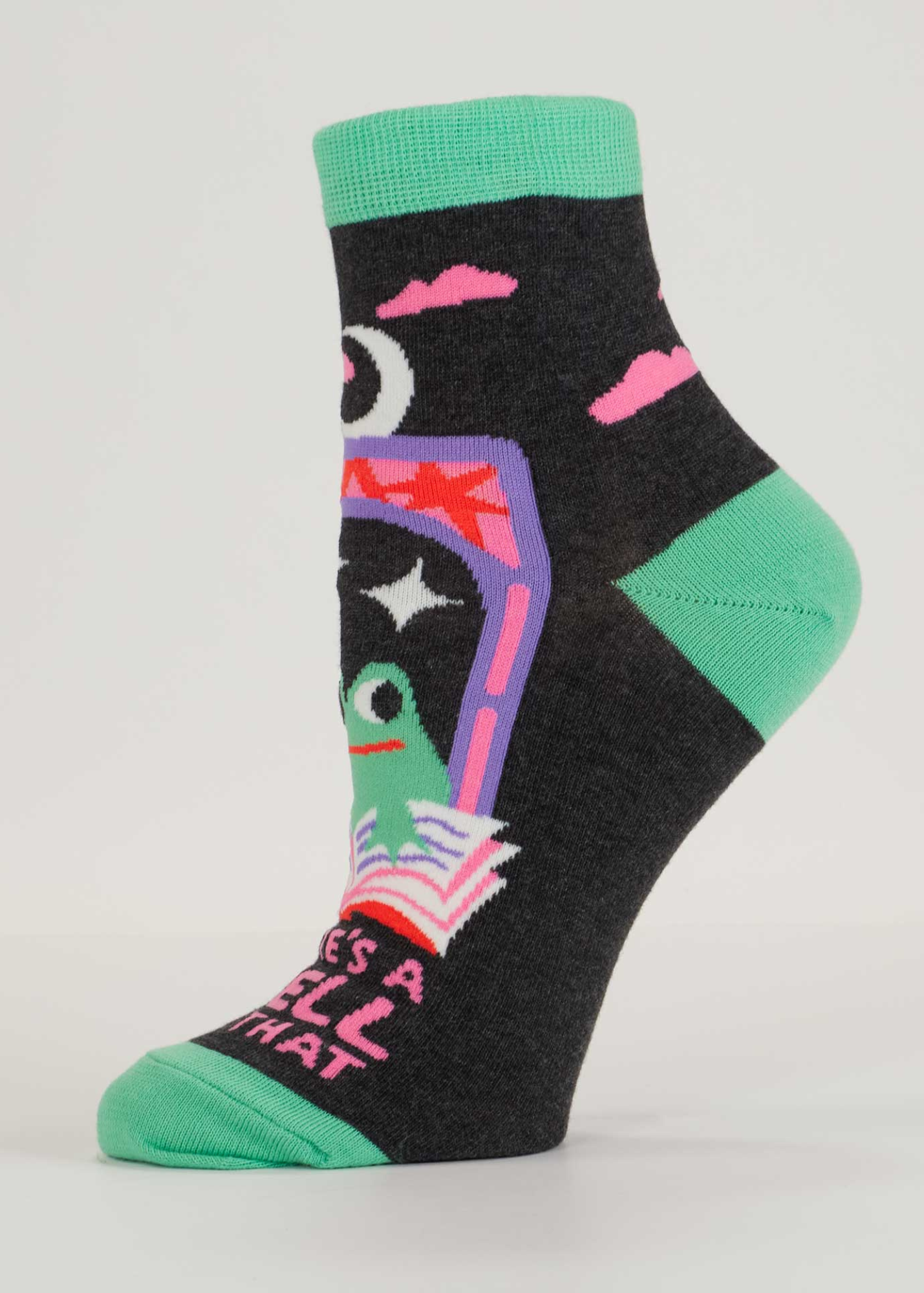 Blue Q - There’s a Spell for that Frog Ankle Socks