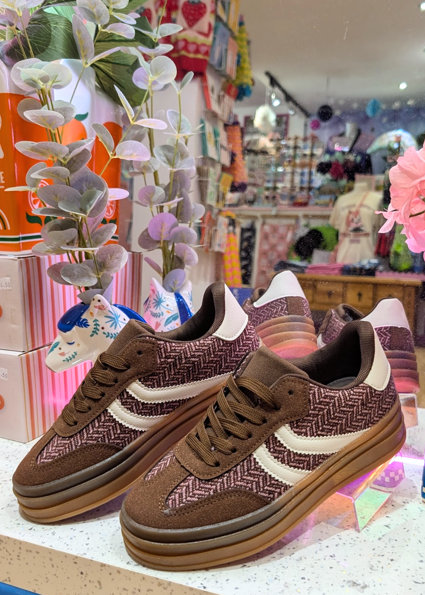 The Edit - Maroon Platform Trainers