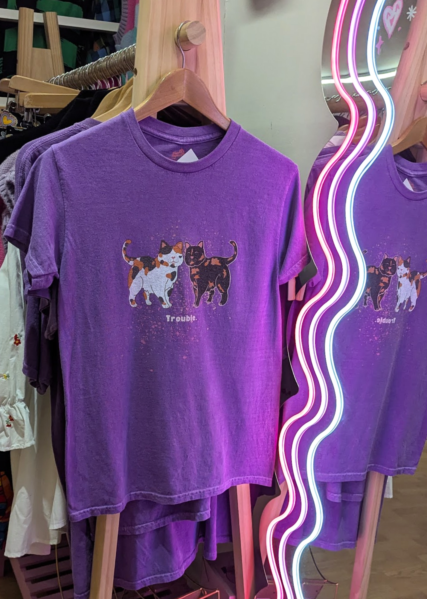 Home of Rainbows - Tortie Trouble Cat Tee