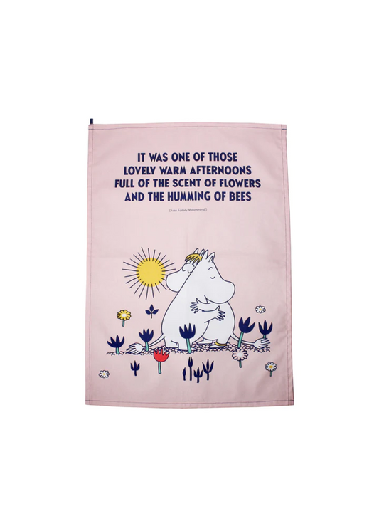 Half Moon Bay - Moomin Hug Recycled Cotton Love Tea Towel