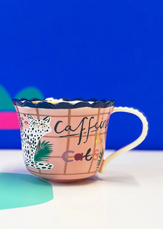 House of Disaster - Catnip Scalloped Cat Cup