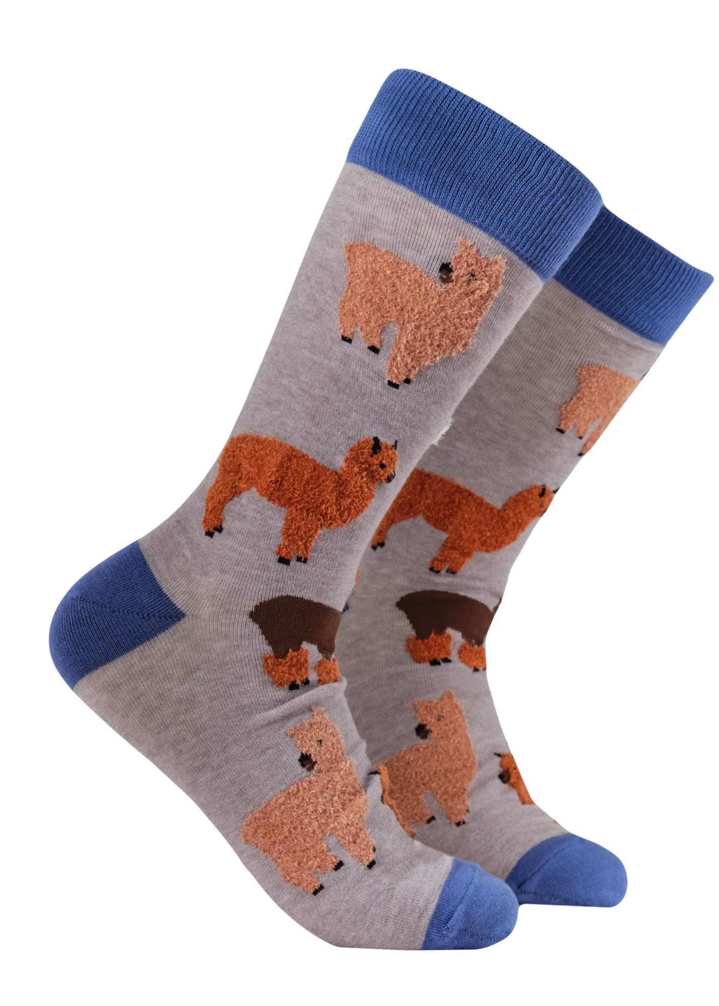 Socktopus - Grey Fluffy Alpaca Socks