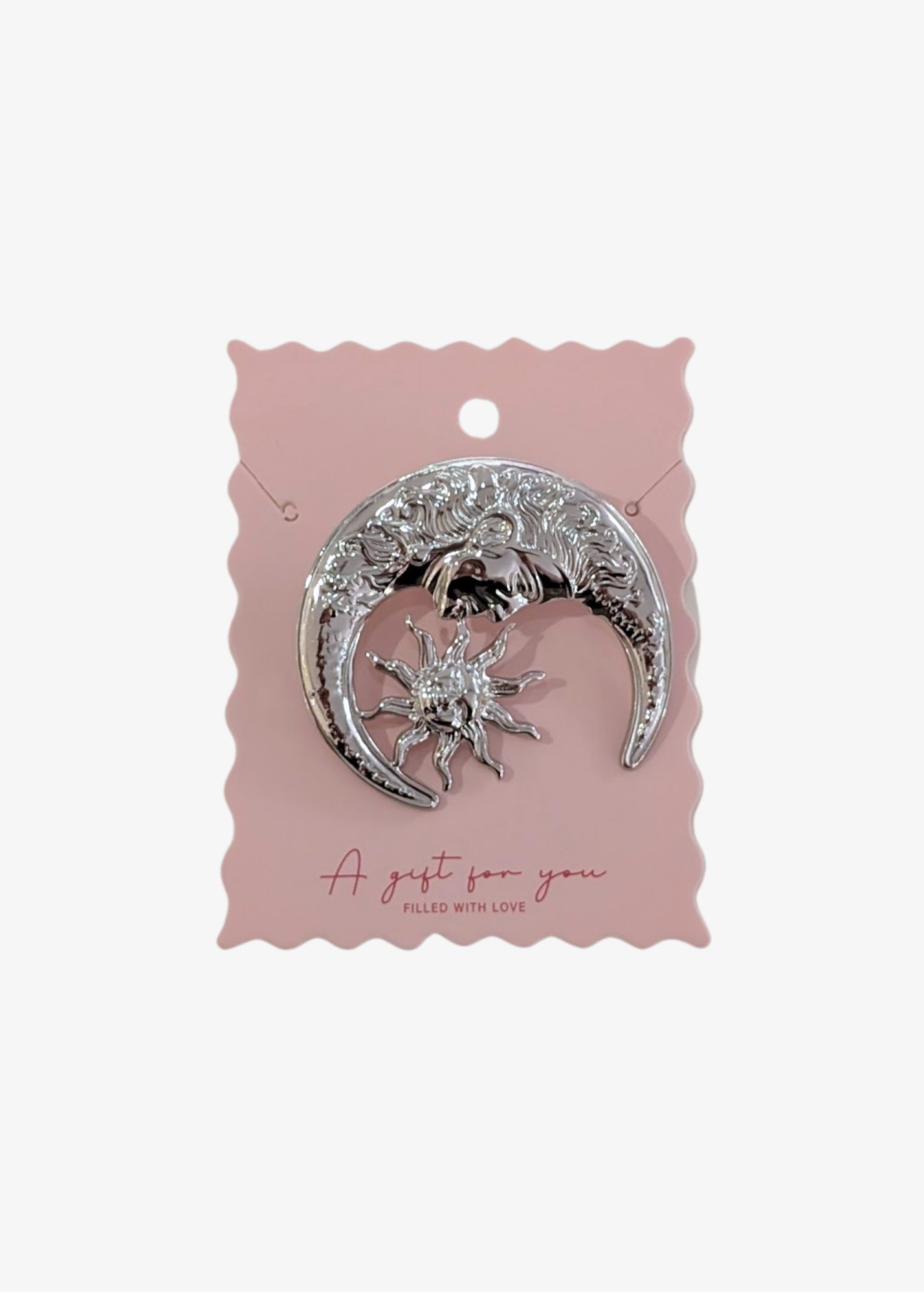The Edit - Silver Moon Brooch