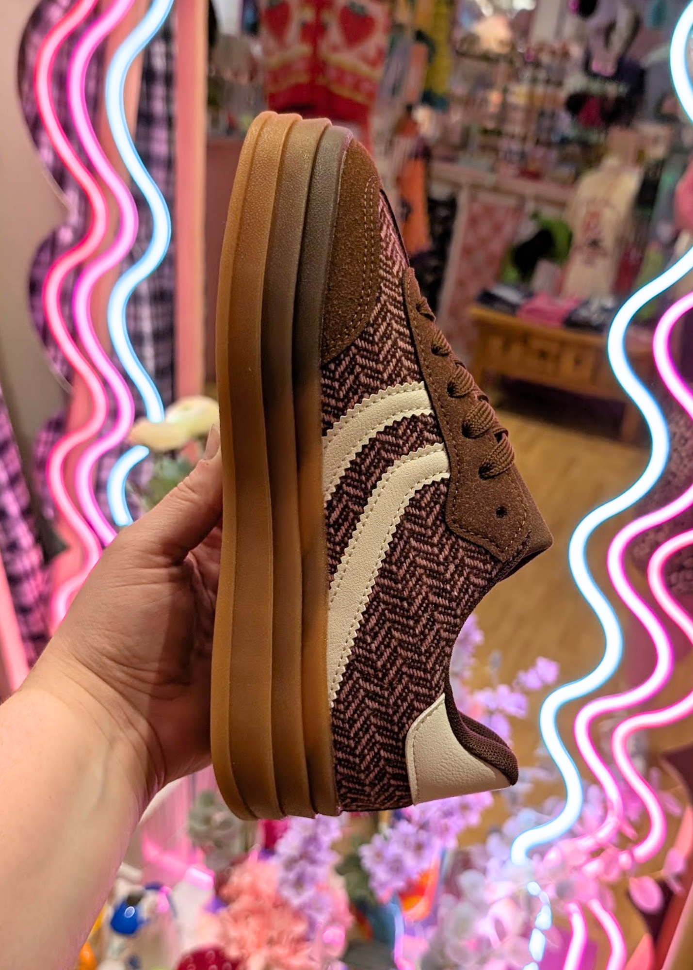 The Edit - Maroon Platform Trainers