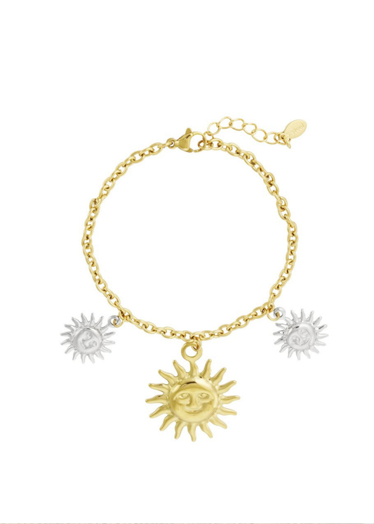 The Edit - Sun Bracelet in Gold and Silver