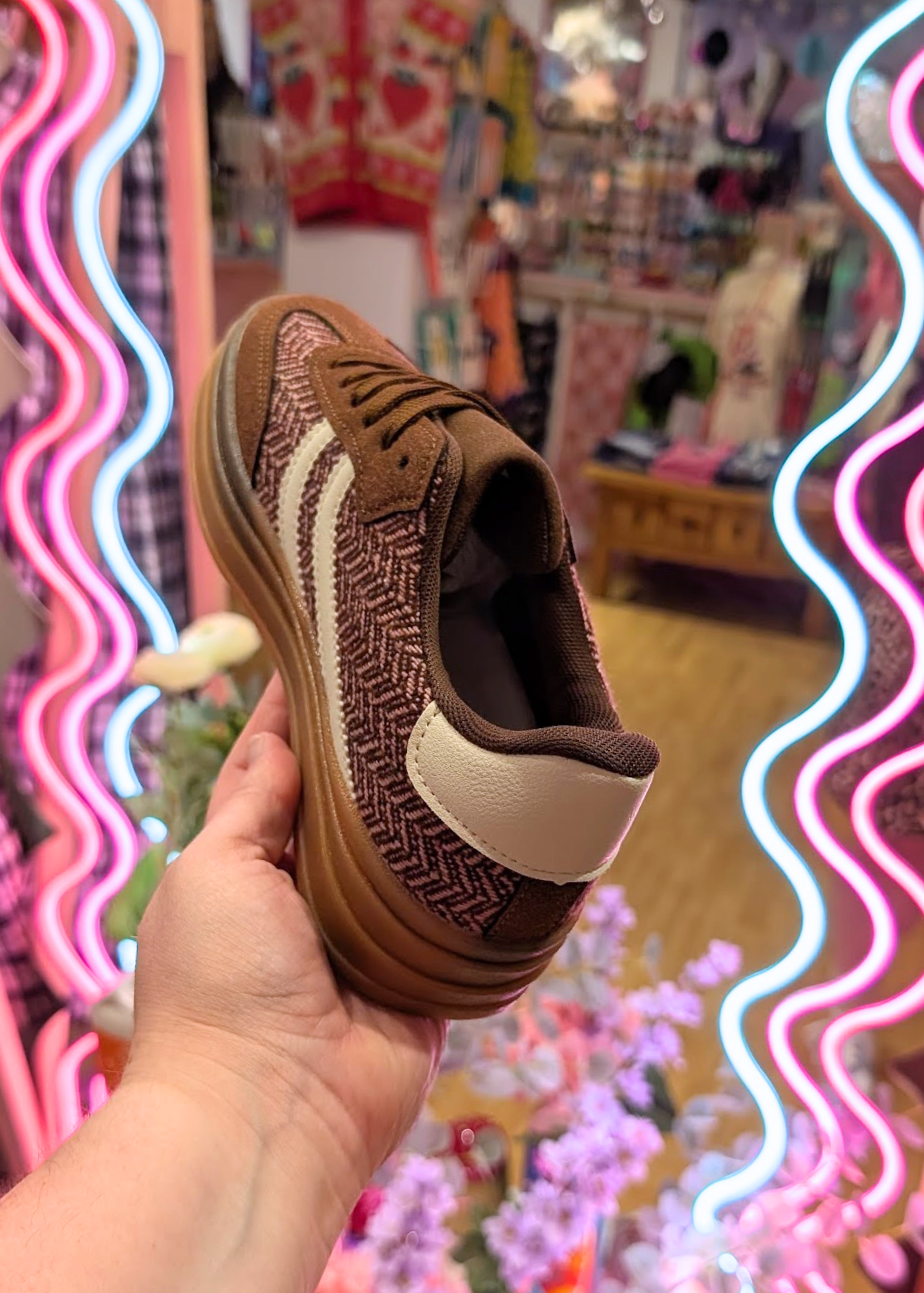 The Edit - Maroon Platform Trainers