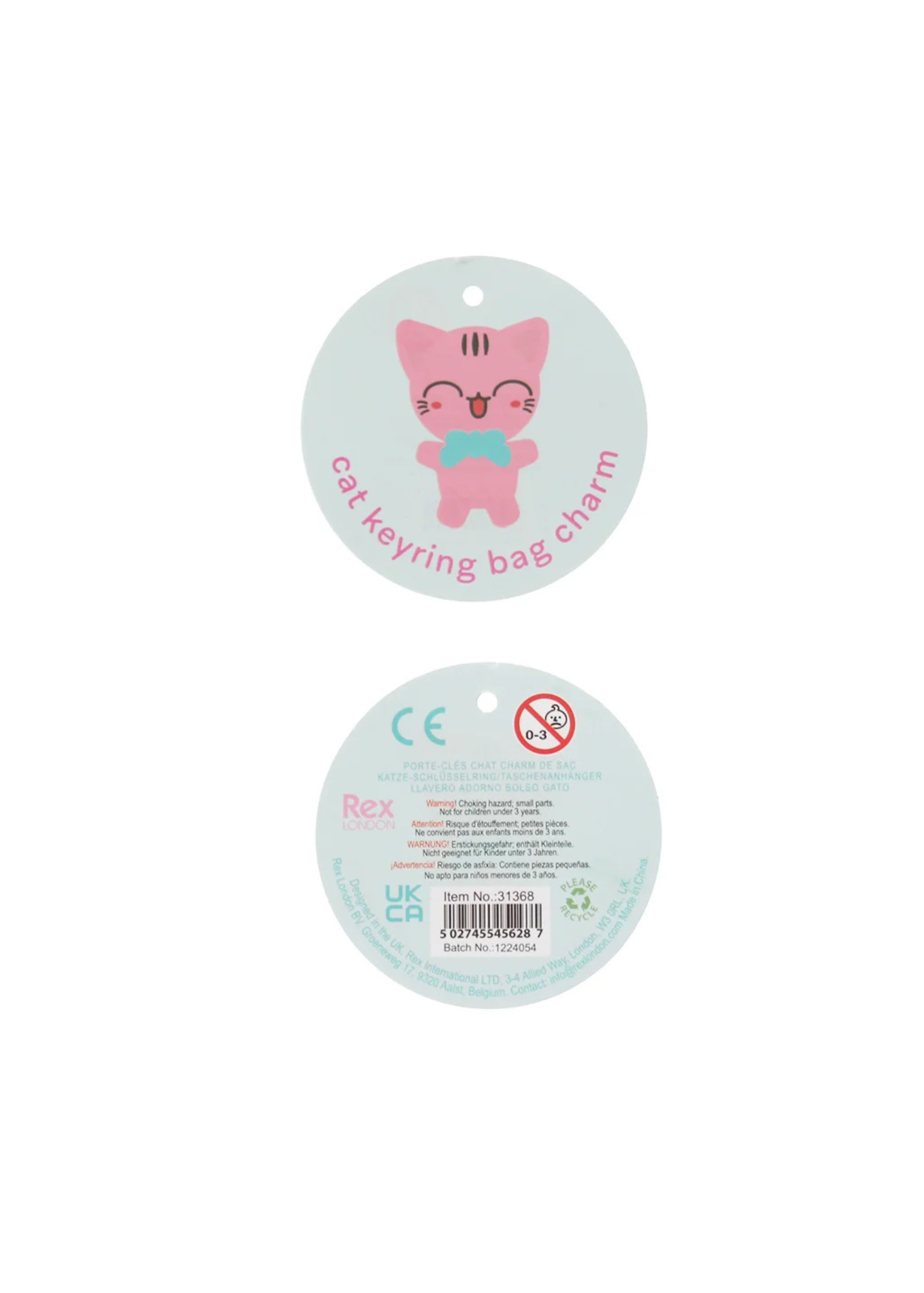 Rex London - Cat Keyring Bag Charm