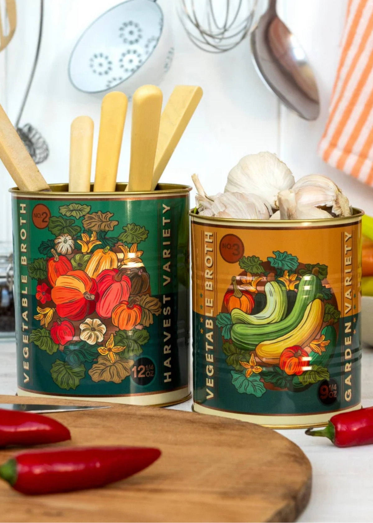 Rex London - Medium ‘Vegetable Broth’ Storage Tins