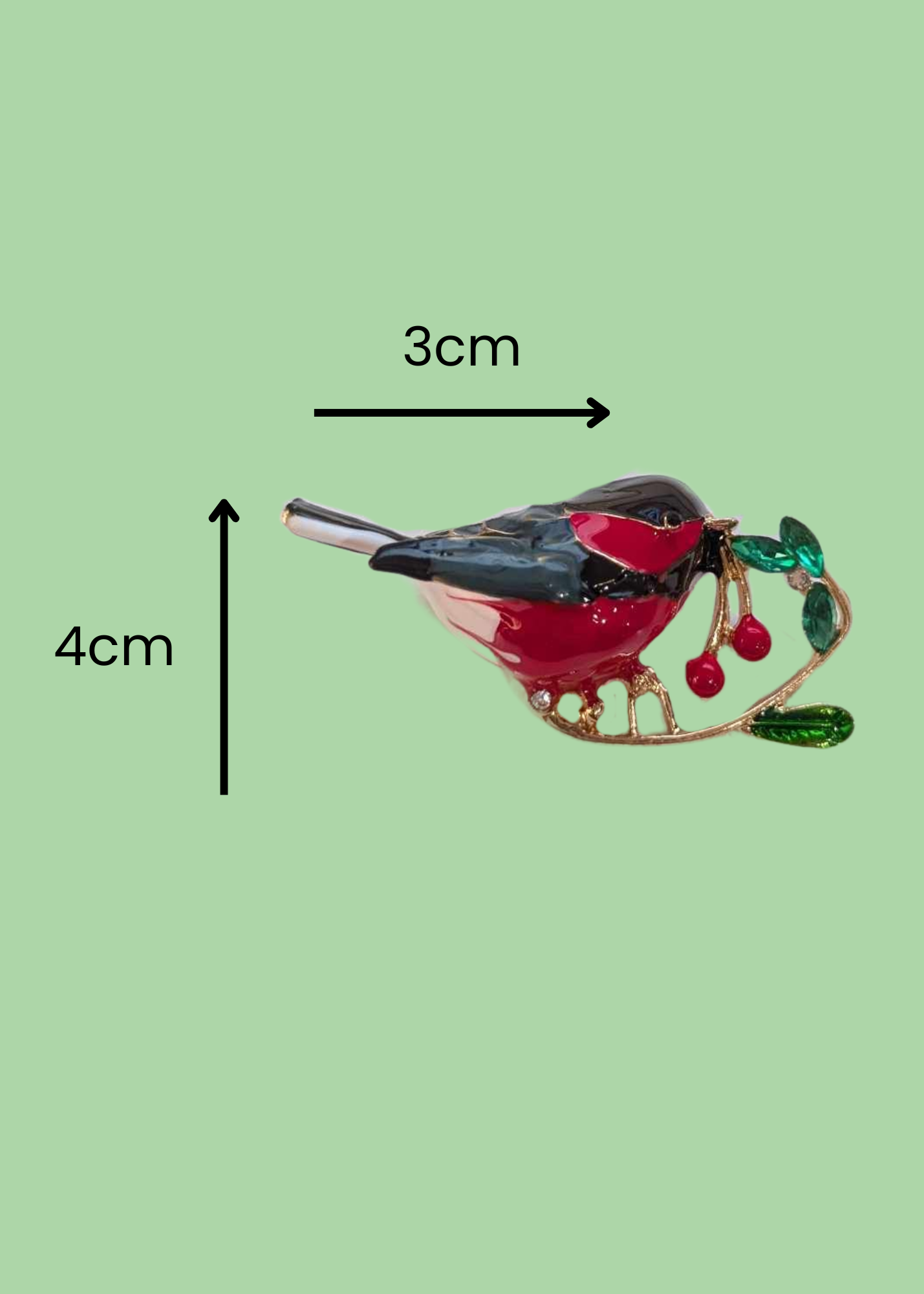 The Edit - Berry Thief Bird Brooch